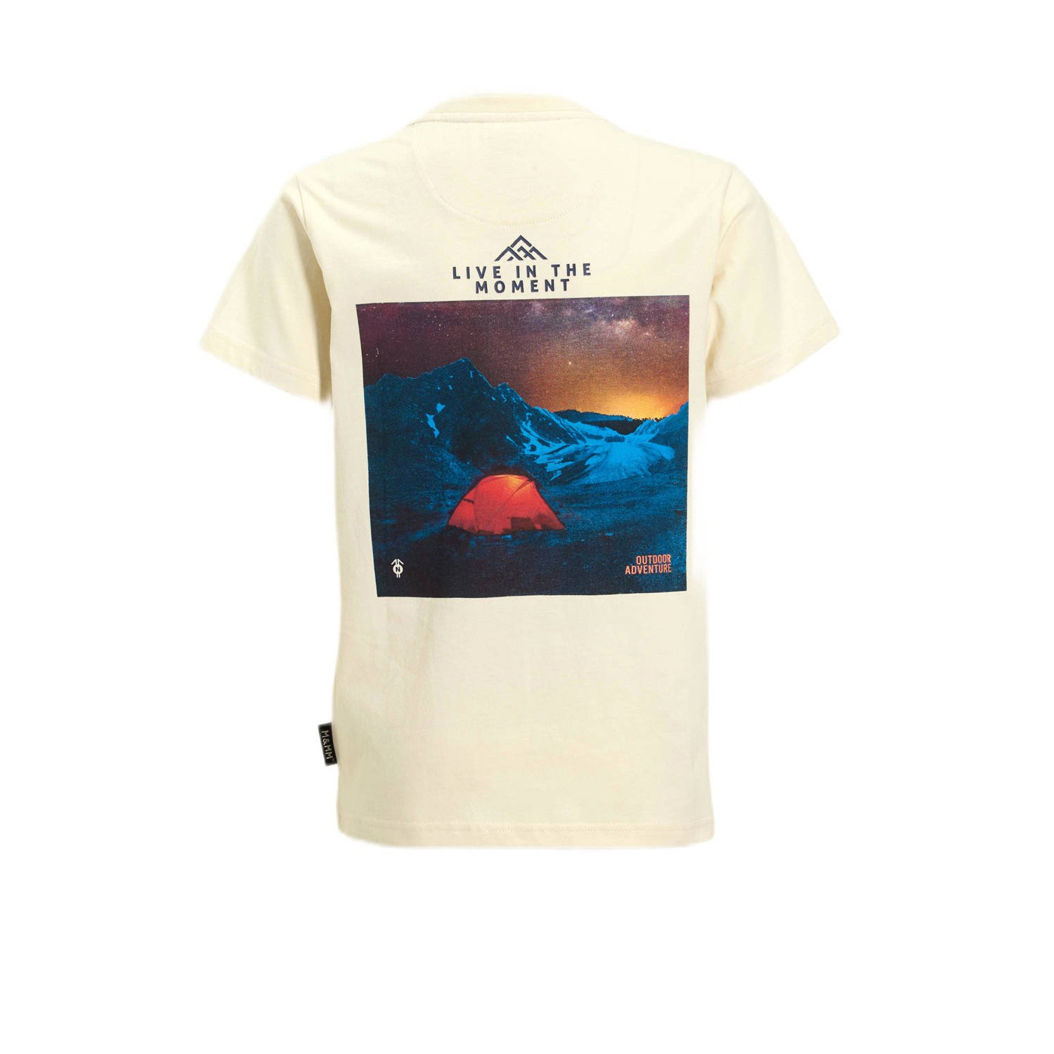 Me & My Monkey T-shirt met printopdruk off-white
