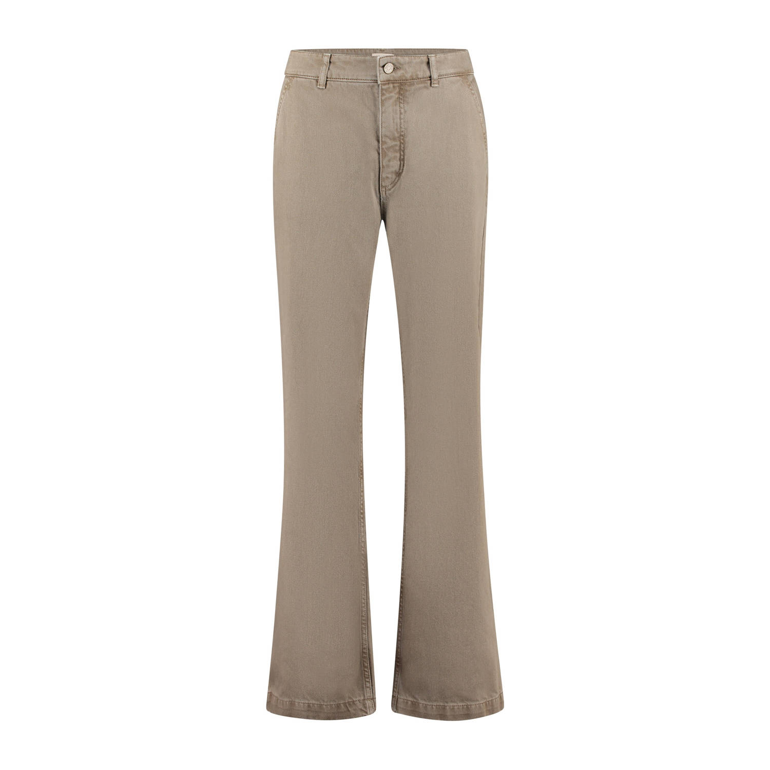 Claudia Sträter wide leg broek beige