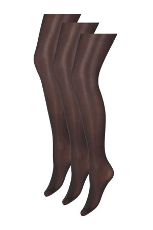 panty 35 denier - almost black (set van 3)