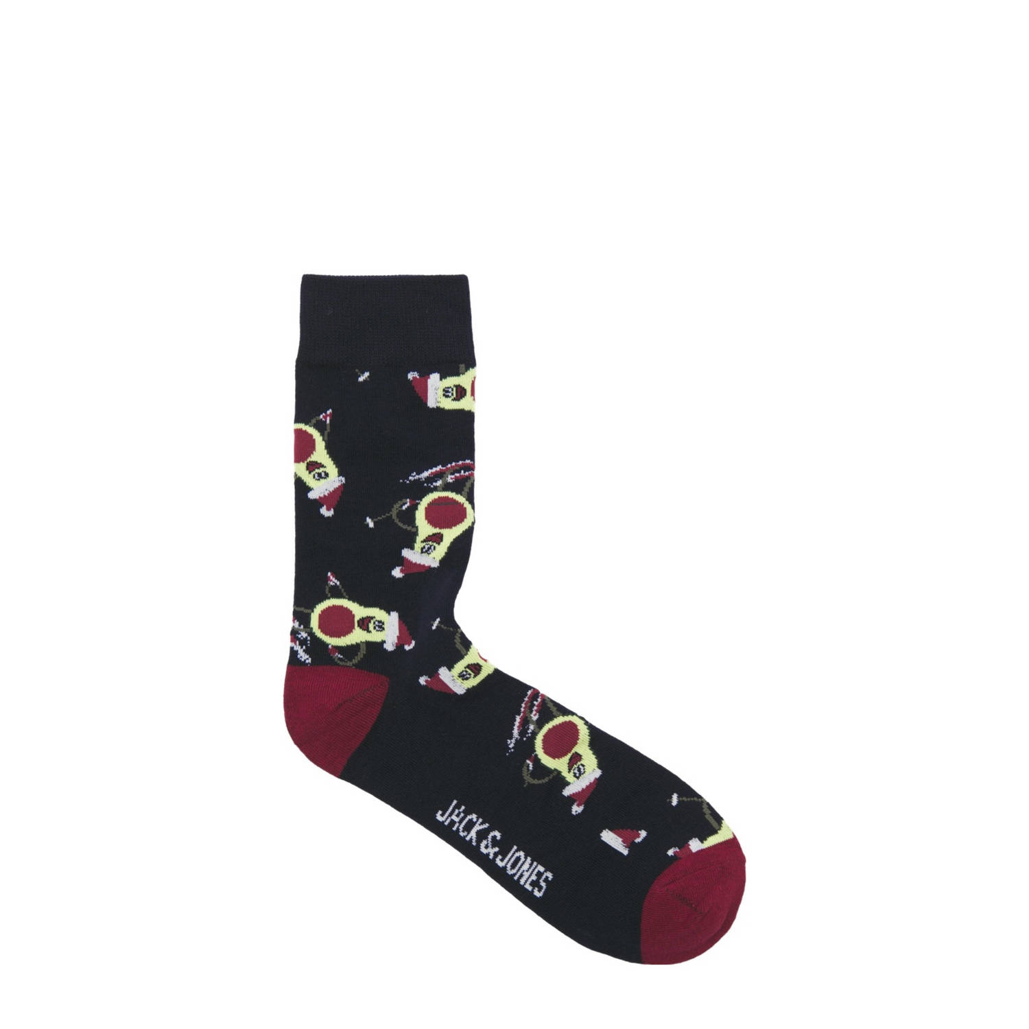 JACK & JONES giftbox sokken JACMERRY X-MAS set van 3 zwart donkerblauw
