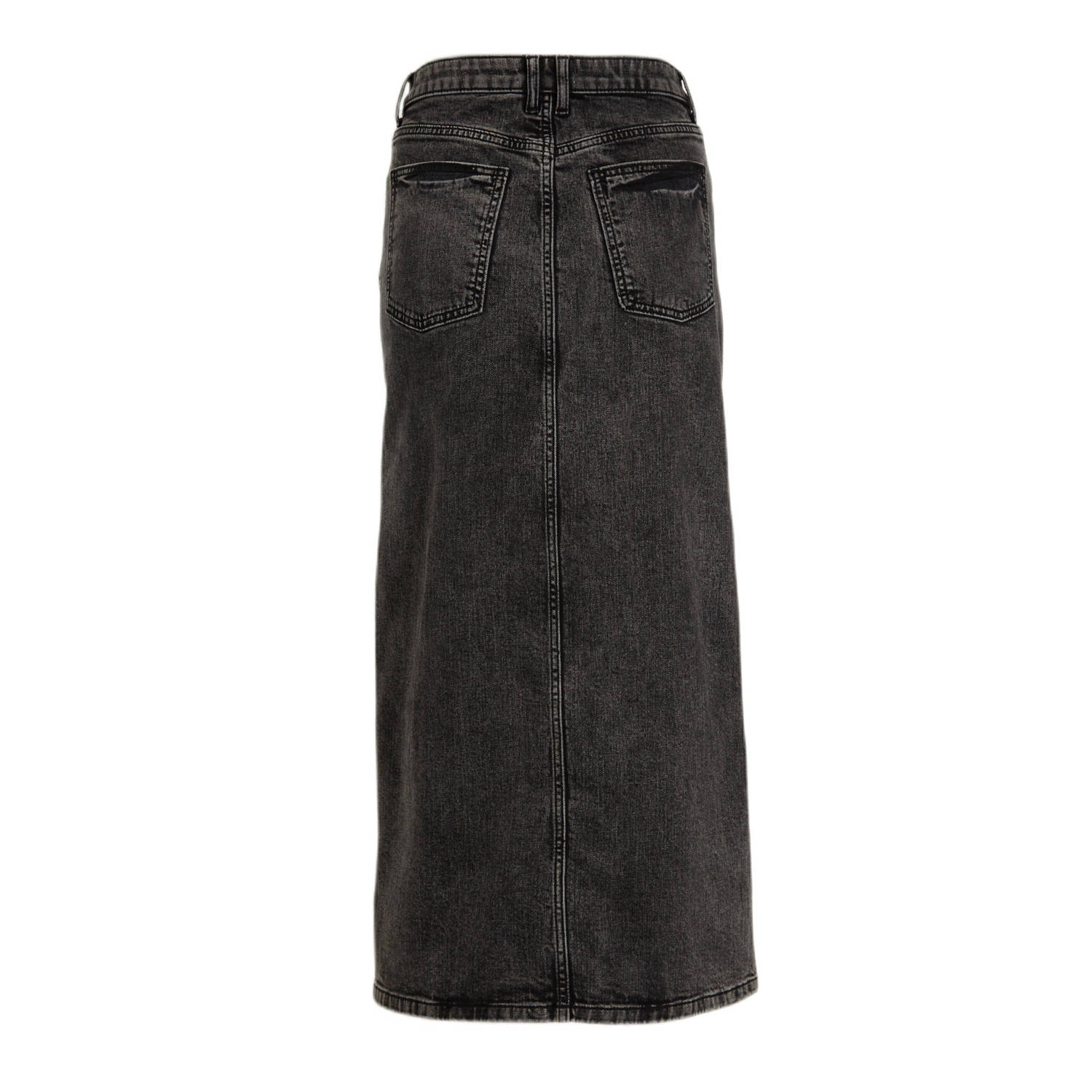 anytime denim rok grijs