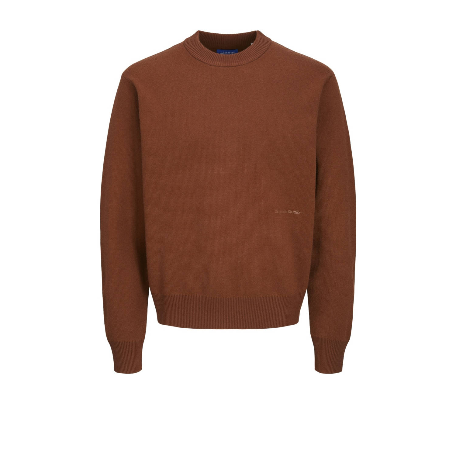 Jack & jones Trui Jack & Jones 12261852 VESTERBRO KNIT CREW-BRANDY BROWN