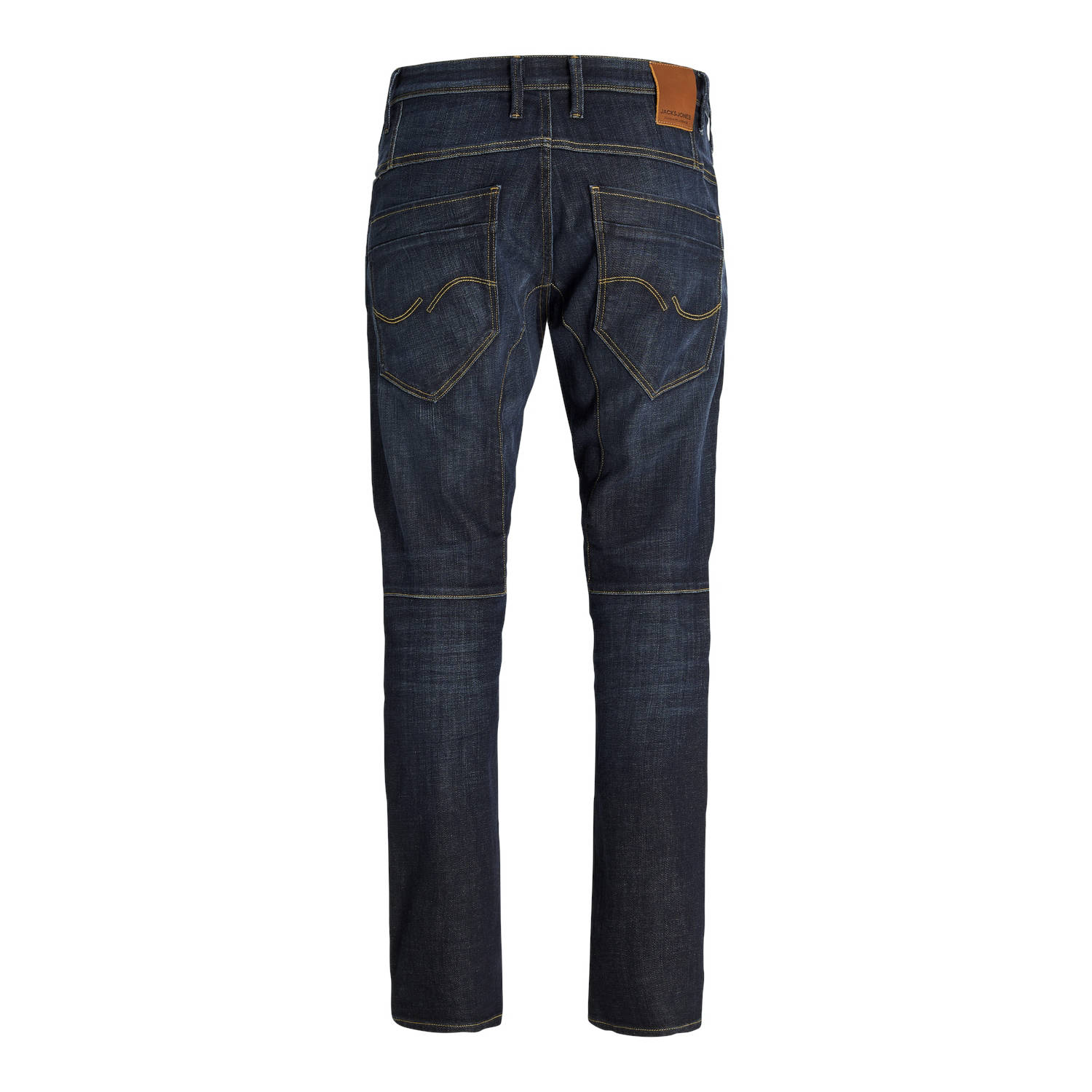 JACK & JONES JEANS INTELLIGENCE tapered fit jeans JJIMIKE JJOSAKA donkerblauw