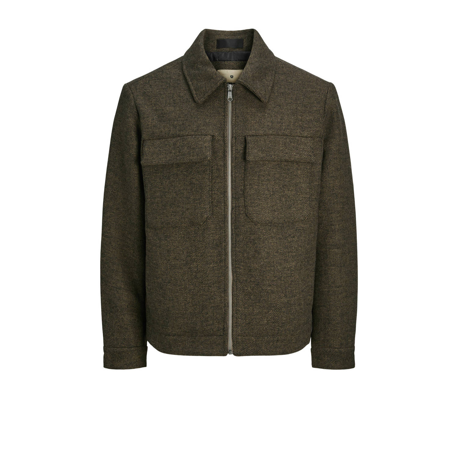 JACK & JONES PREMIUM geruite jas JPRCCRUSSEL bruin