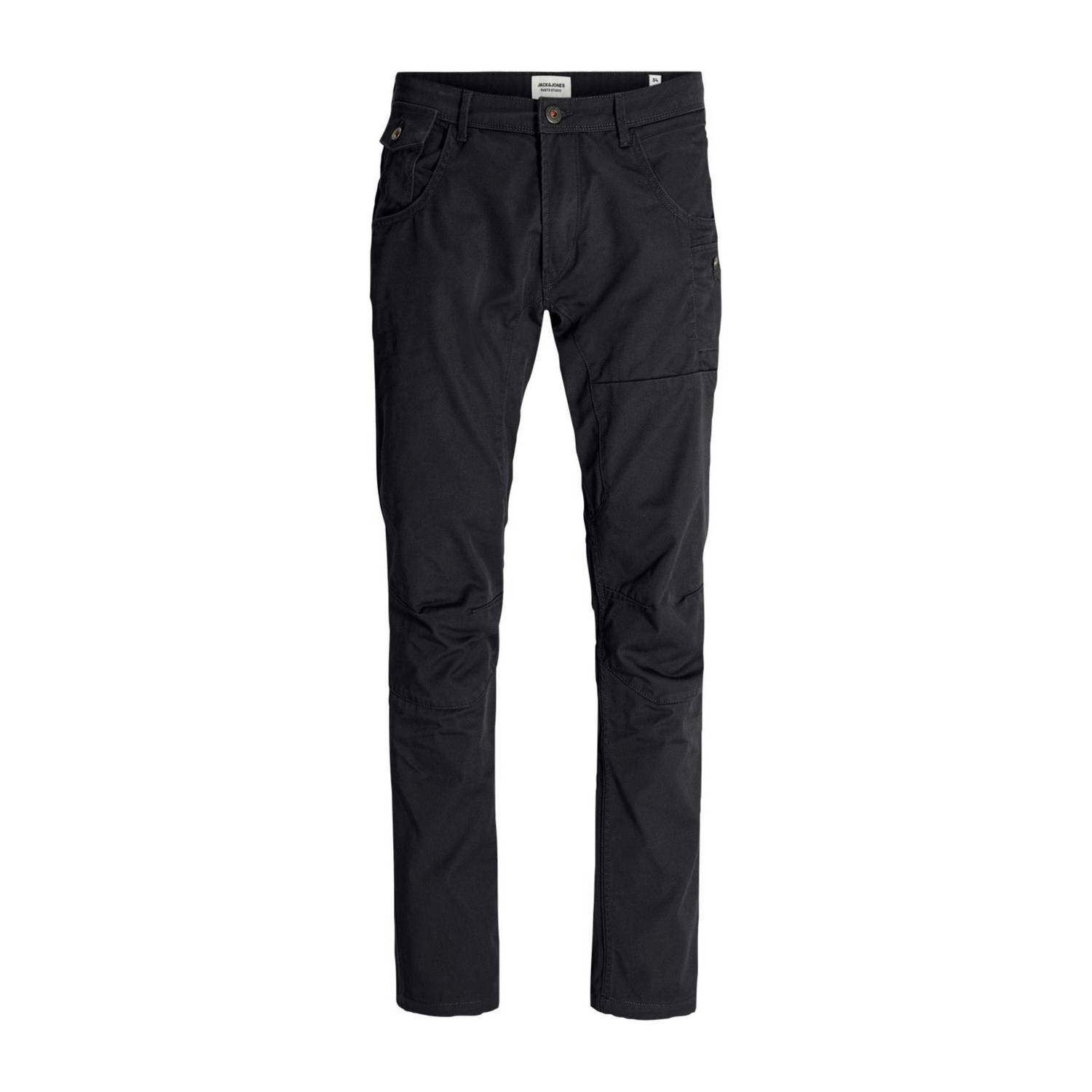 JACK & JONES PANTS STUDIO taperd cargo broek JPSTMIKE zwart