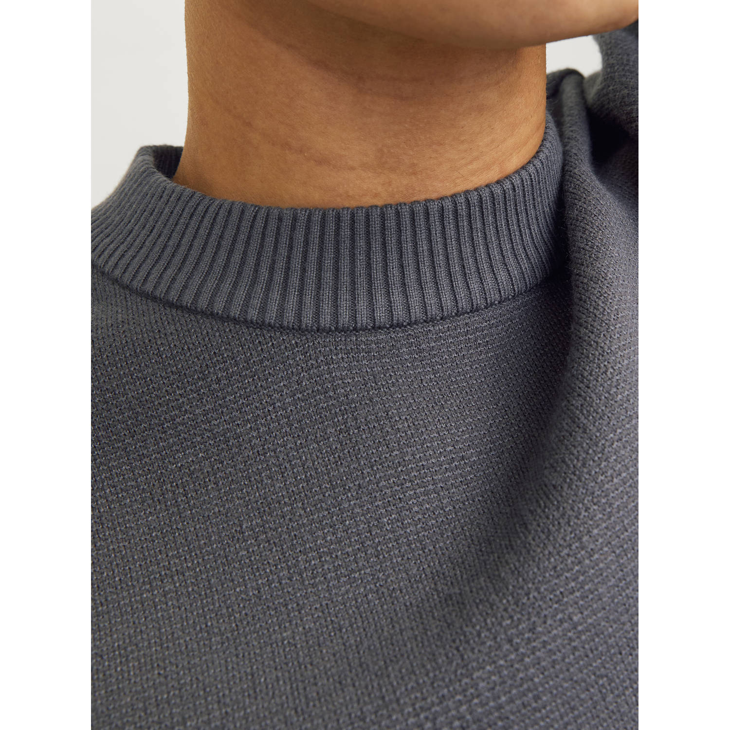JACK & JONES ORIGINALS gebreide trui JORVESTERBRO grijs