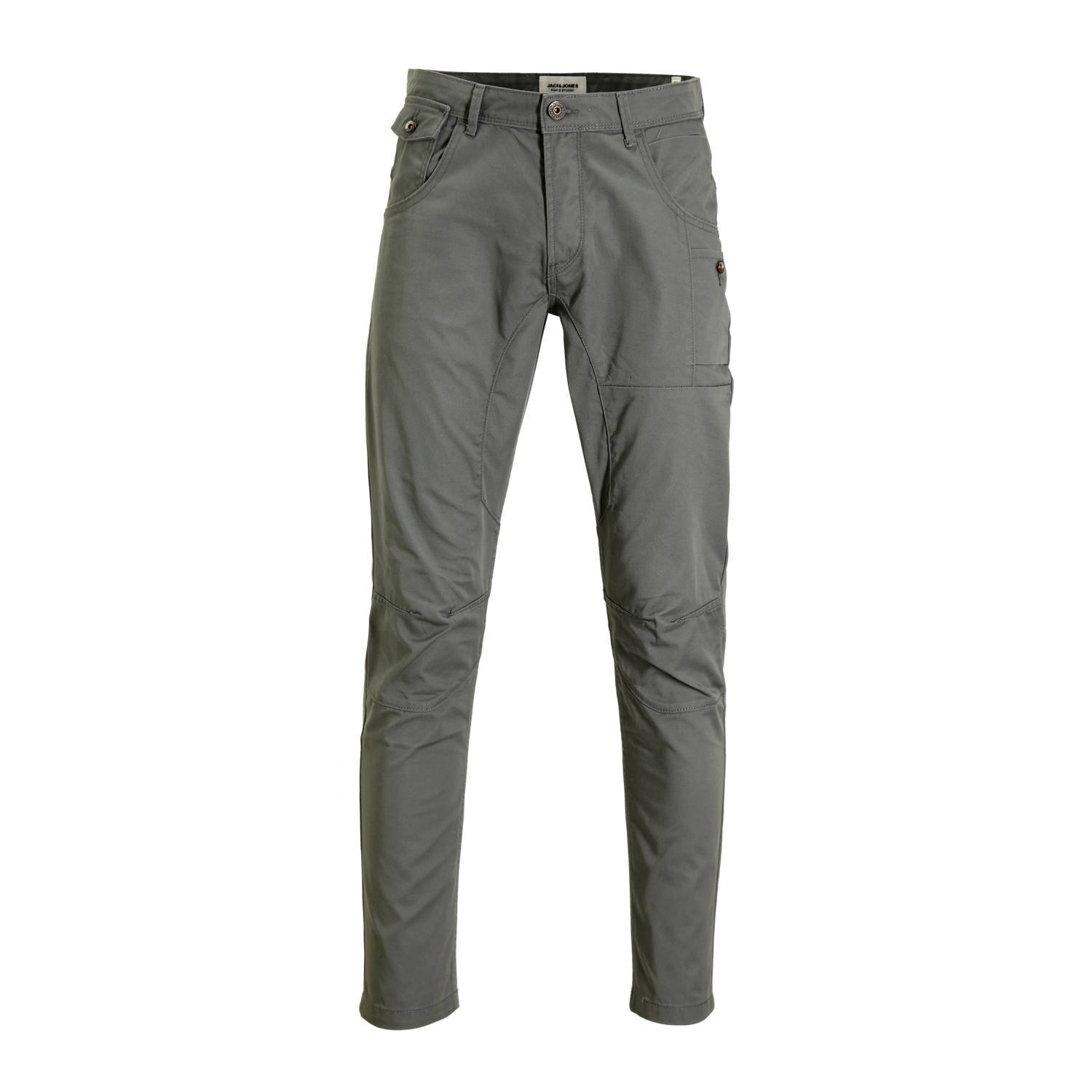 JACK & JONES PANTS STUDIO taperd cargo broek JPSTMIKE grijs