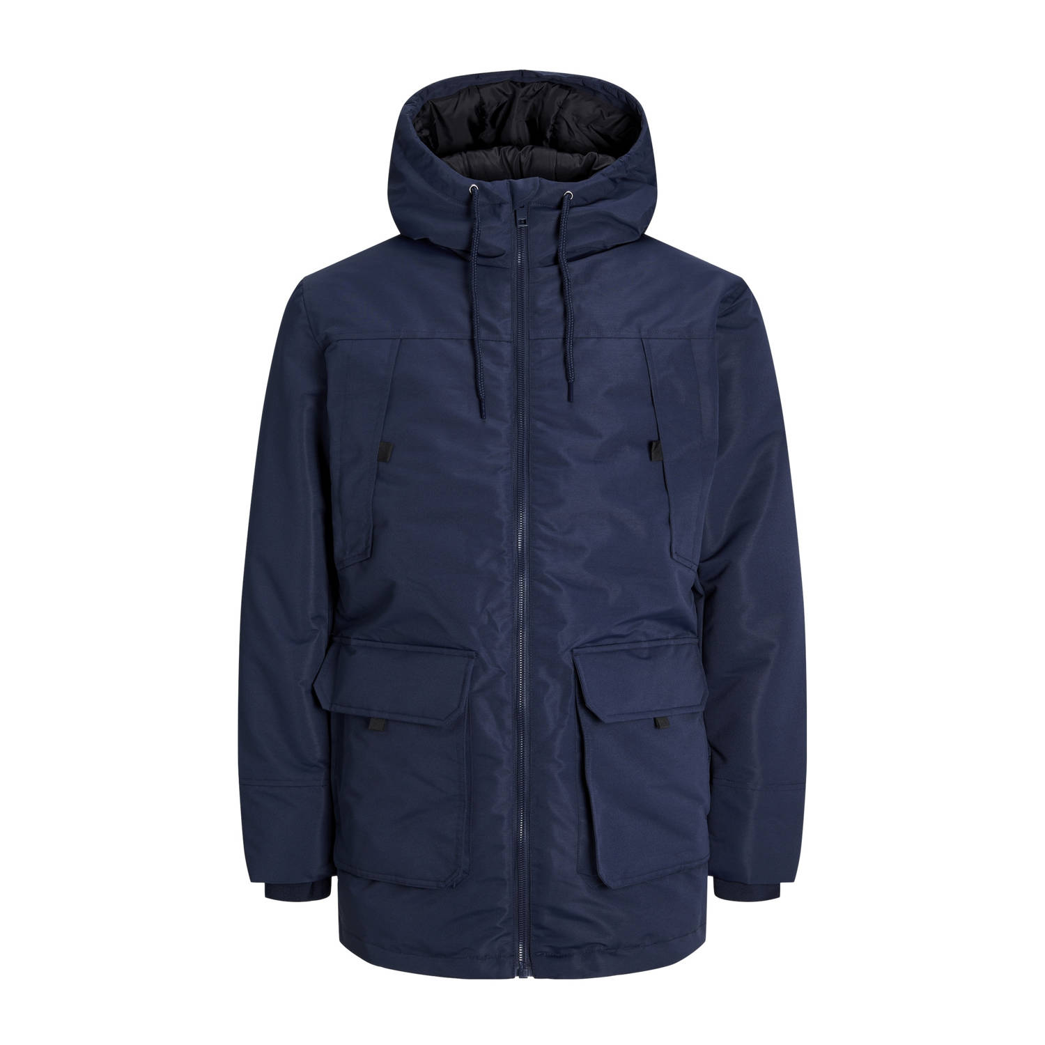 JACK & JONES gewatteerde jas donkerblauw