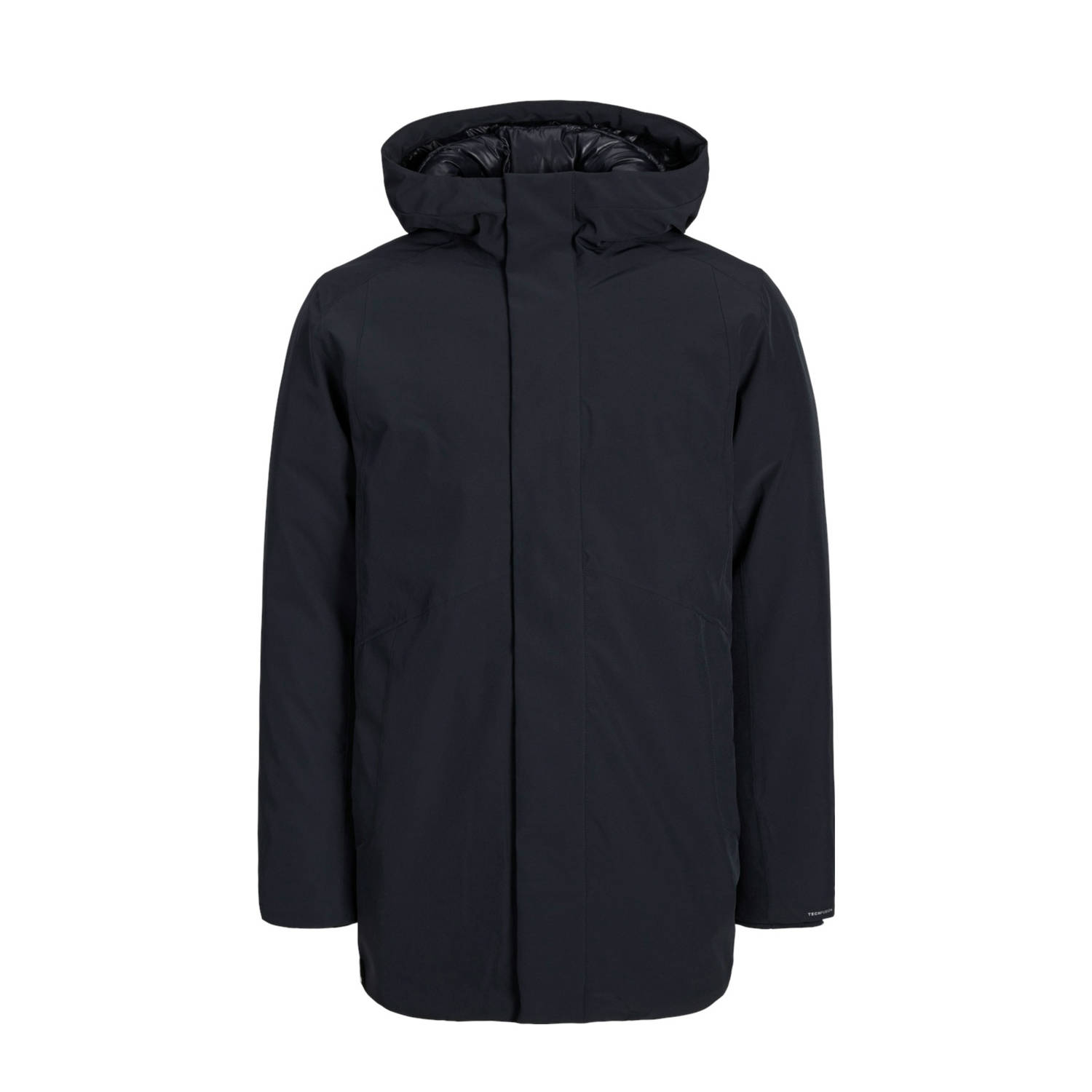 JACK & JONES ESSENTIALS gewatteerde winterjas JJEKEEN donkerblauw