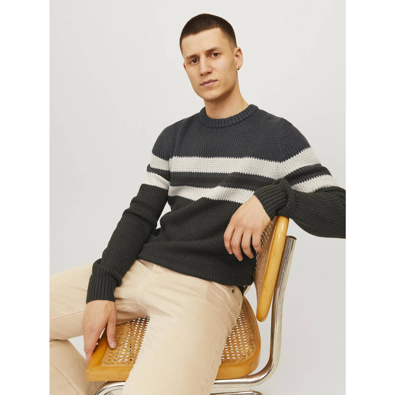 JACK & JONES gebreide trui groen