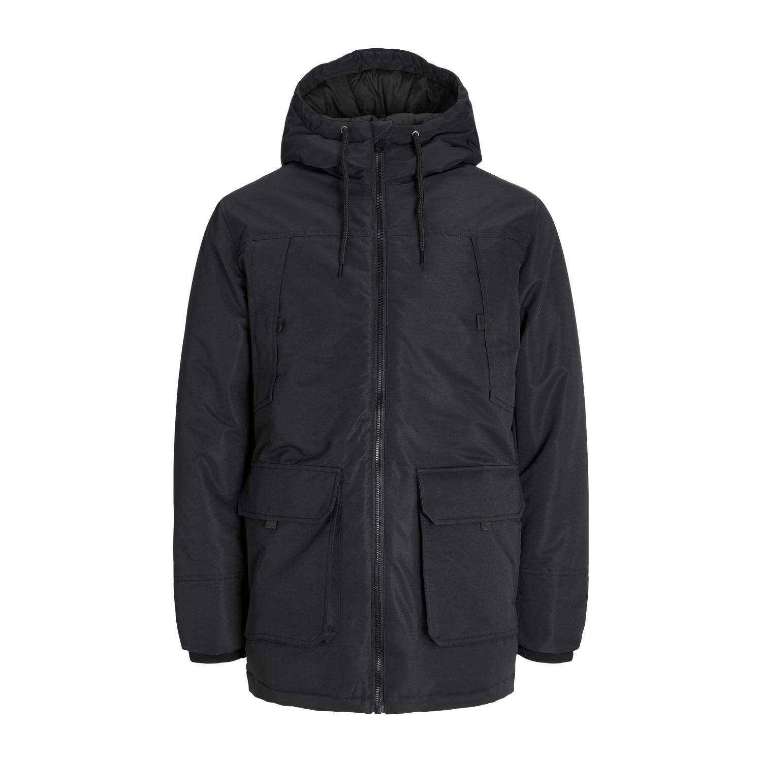 JACK & JONES gewatteerde jas zwart