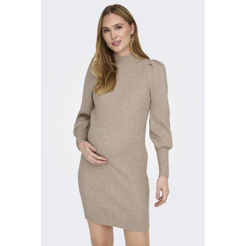 ONLY MATERNITY zwangerschapsjurk OLMKATIA taupe afbeelding