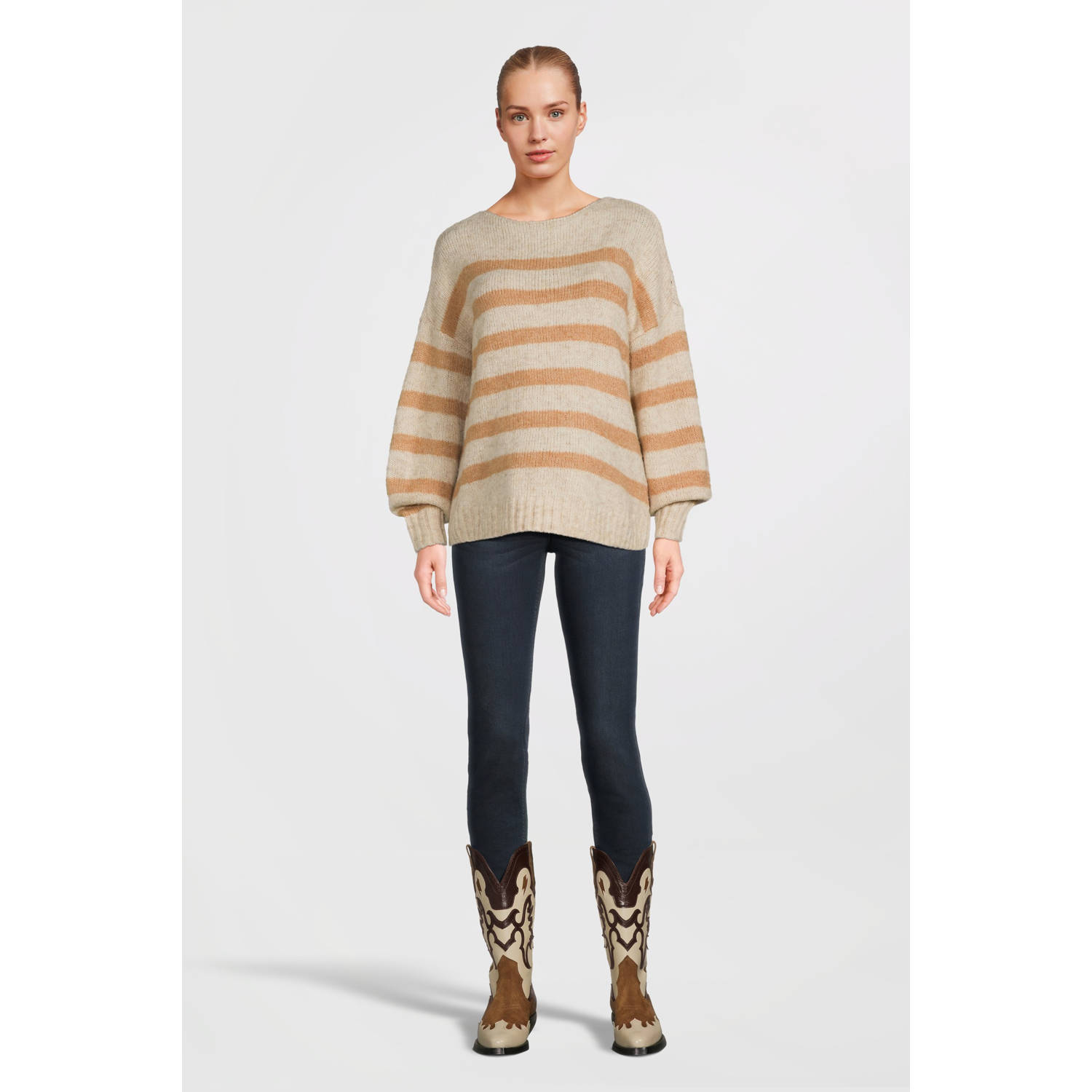 ONLY MATERNITY gebreide zwangerschapstrui beige