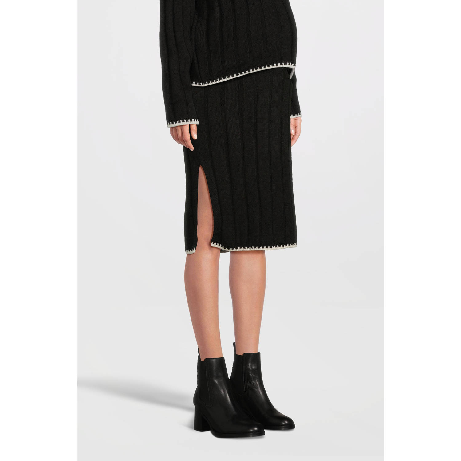 ONLY MATERNITY zwangerschaps midi rok zwart