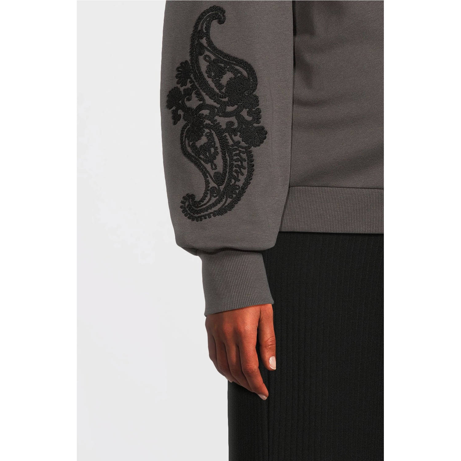 ONLY MATERNITY zwangerschapssweater grijs