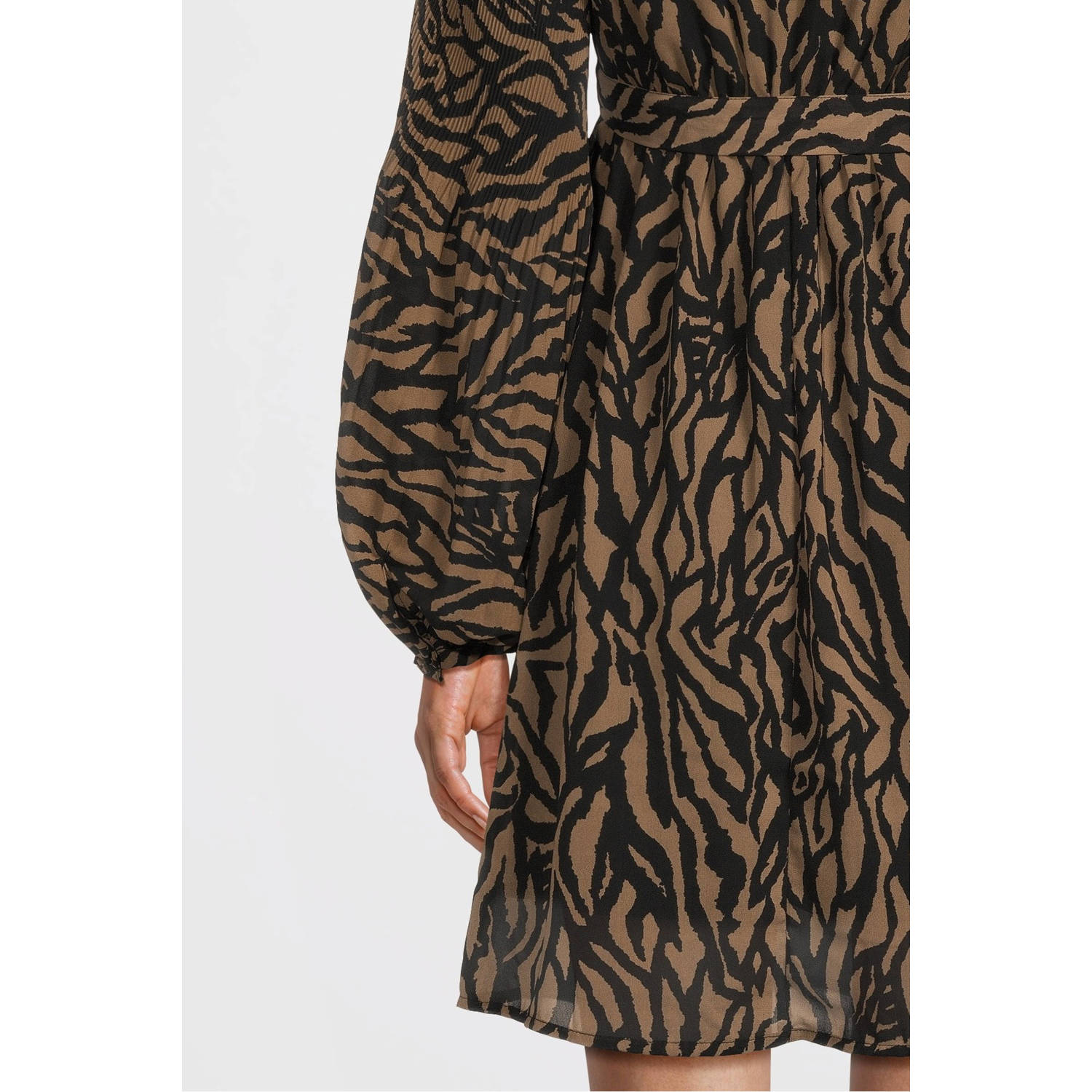 ONLY MATERNITY zwangerschapsjurk OLMSTAR met all over print olijfgroen zwart