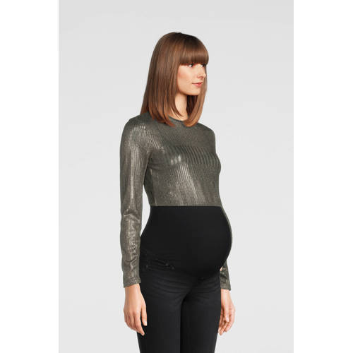 ONLY MATERNITY zwangerschapstop glimmend zilver afbeelding
