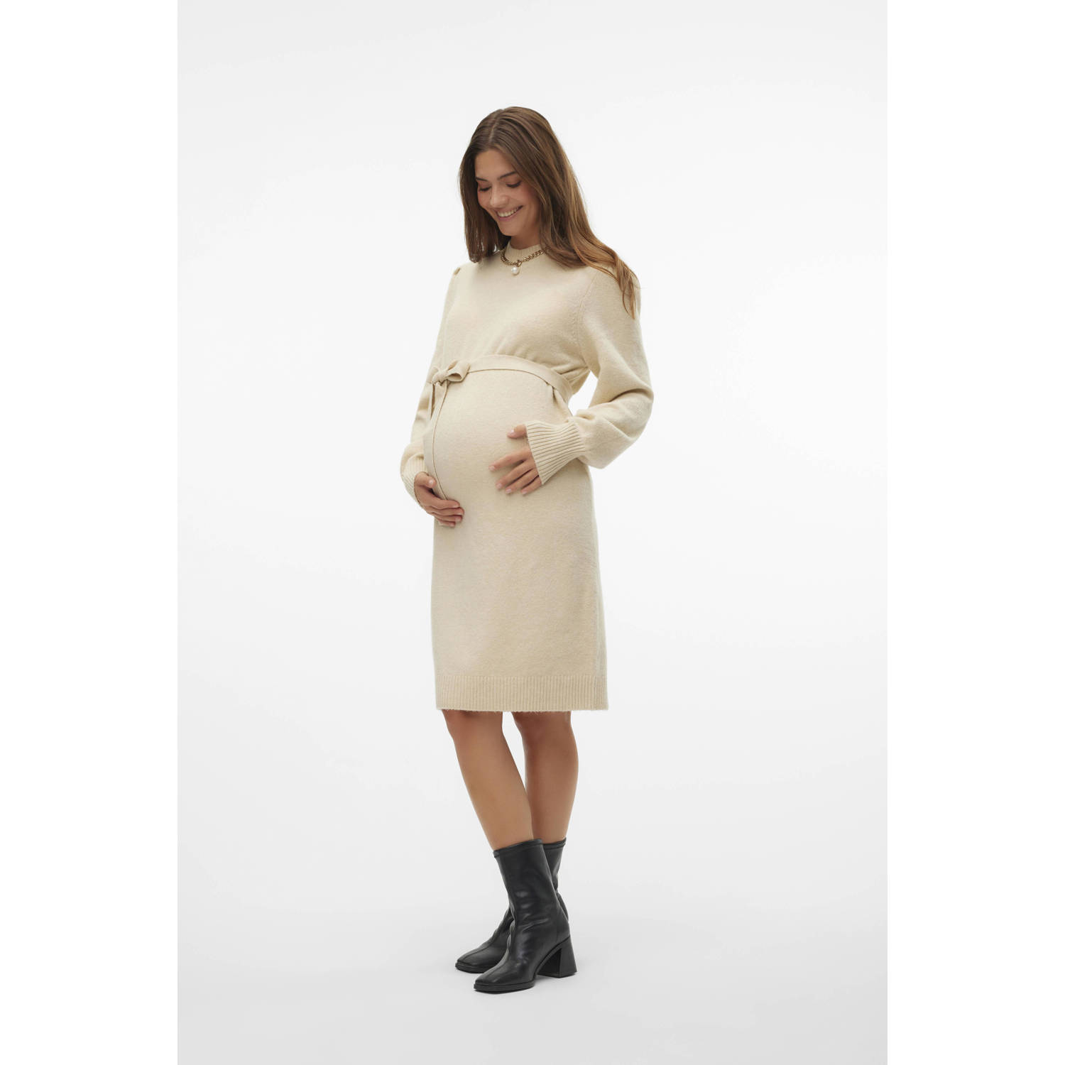 MAMALICIOUS zwangerschapsjurk ecru