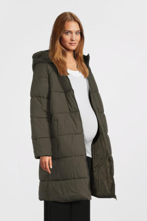 Zwangerschapsjas/ draagjas met teddy voering briljantgroen • Prijs € 98,99 • online shop