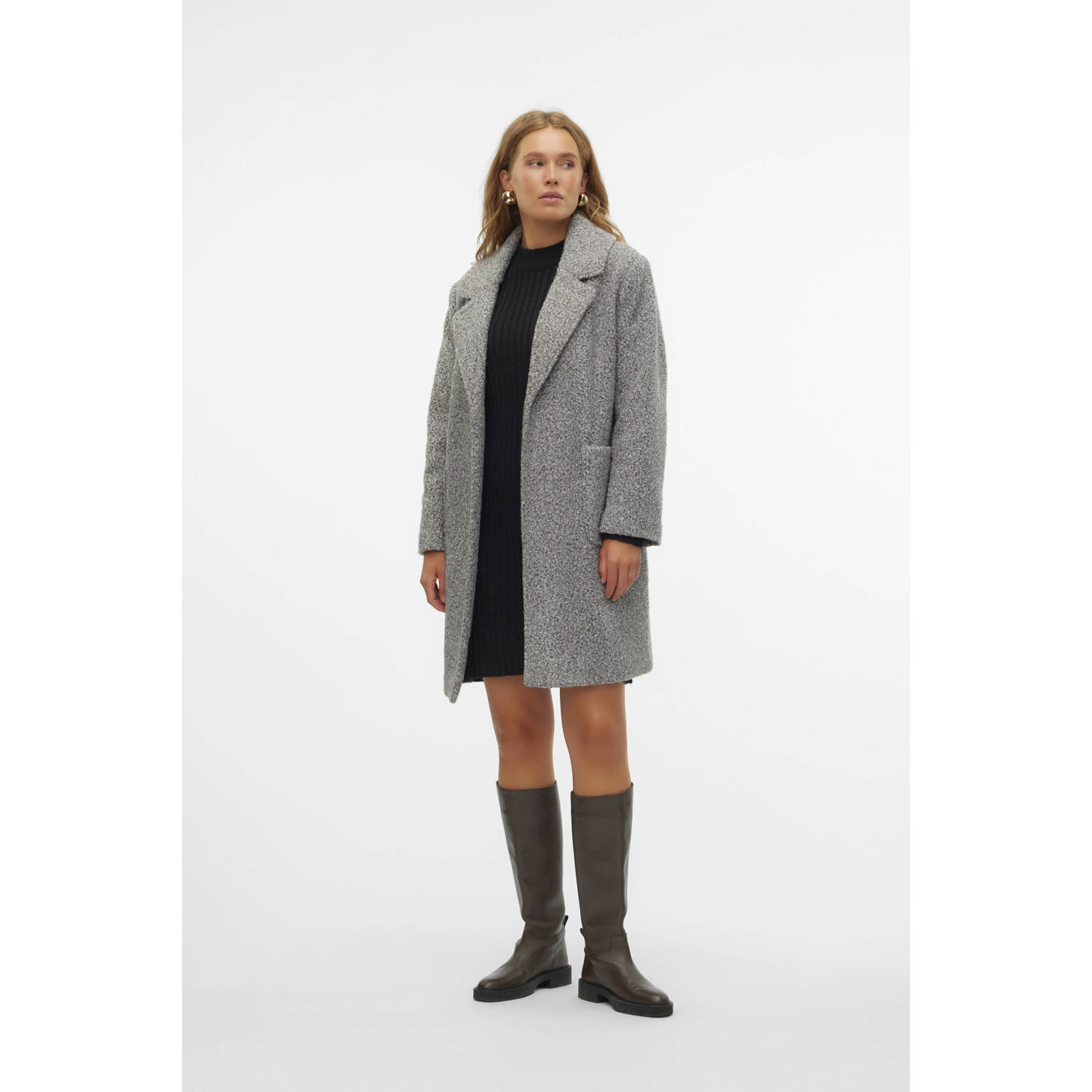 MAMALICIOUS zwangerschapstrenchcoat tussen MLJENNA grijs