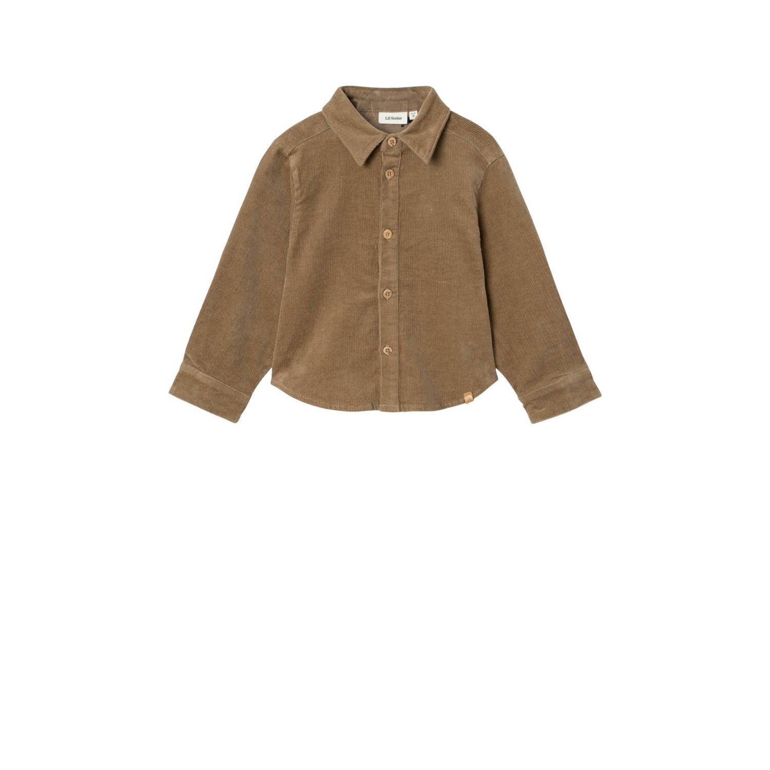 LIL' ATELIER MINI overhemd NMMOBERT camel