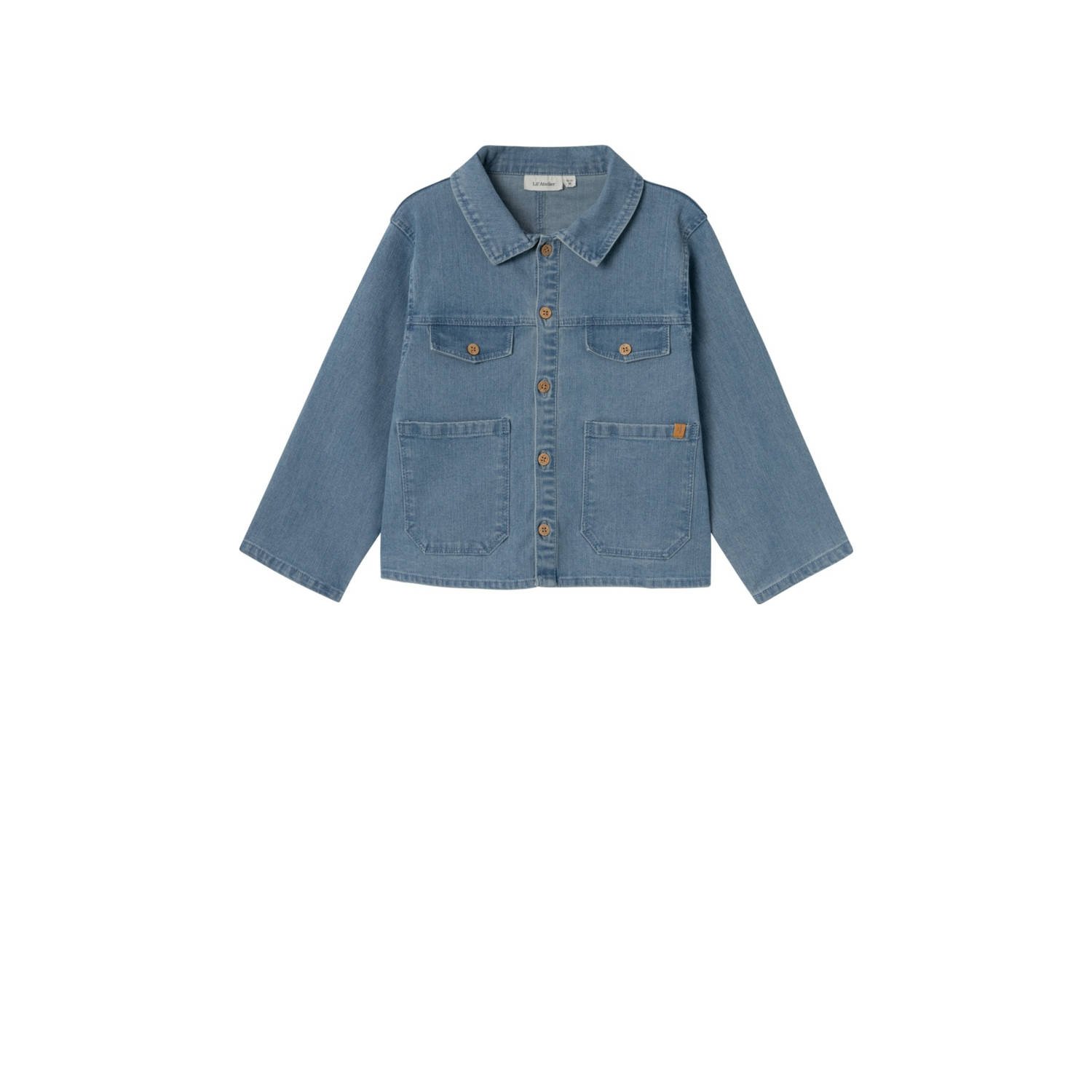 LIL' ATELIER Jongens Jassen Nmmokaja Ls Dnm Shirt 4360-ls O Lil Blauw