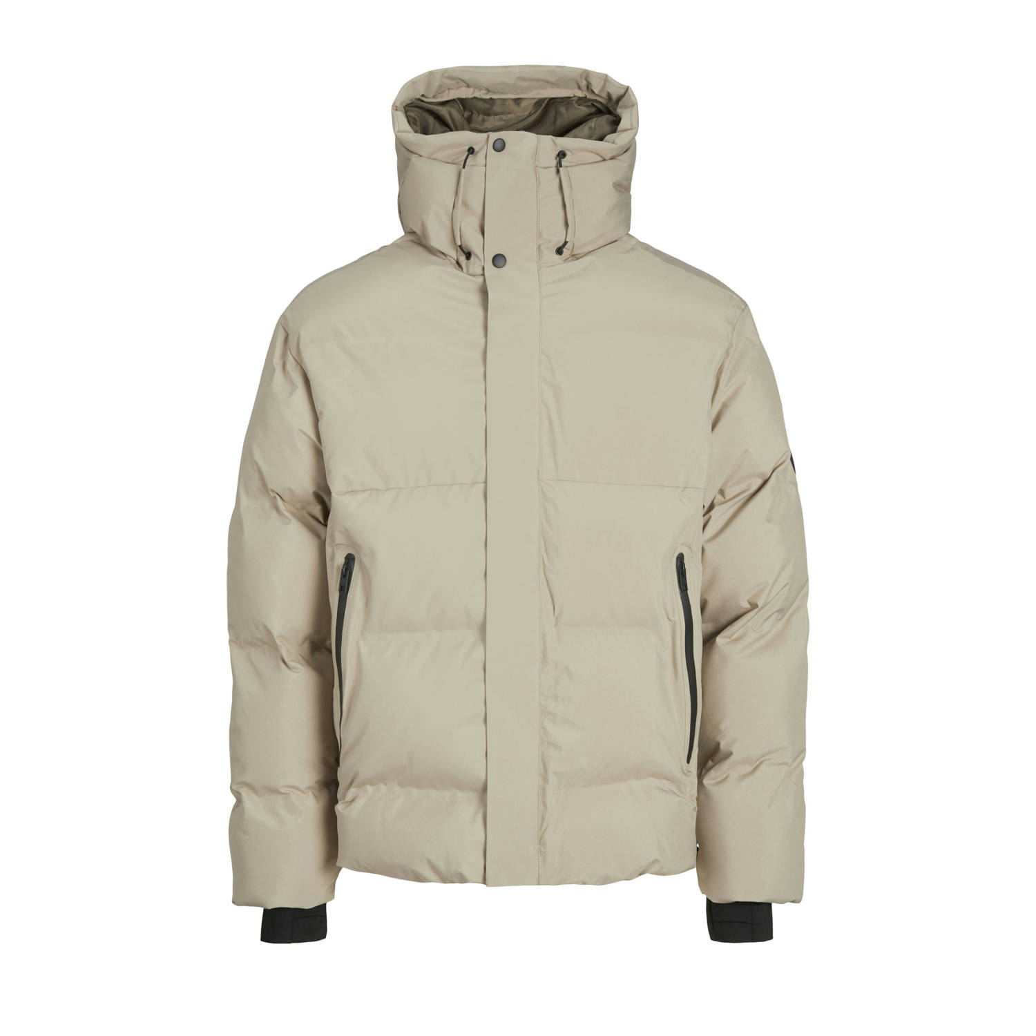 JACK & JONES CORE gewatteerde winterjas JCOALPHA beige