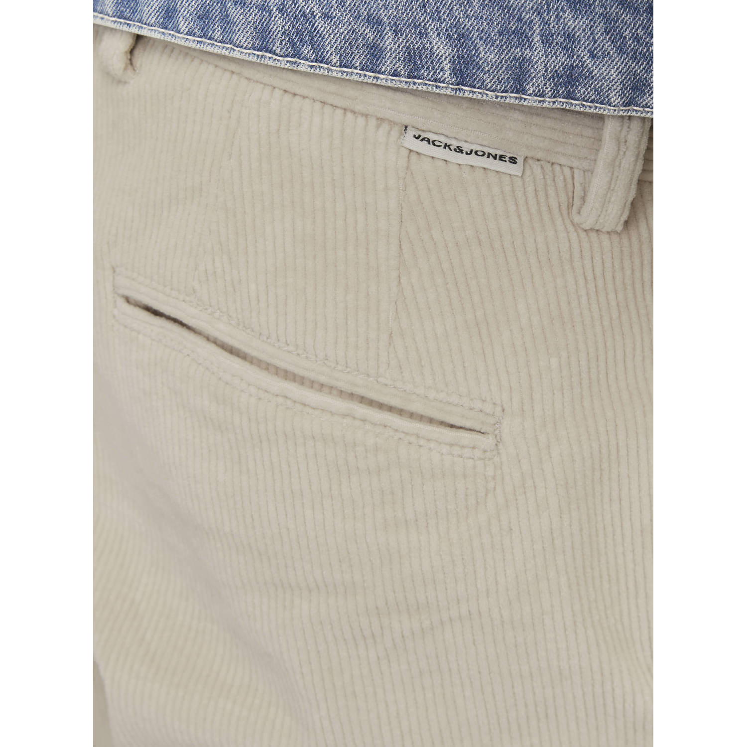 JACK & JONES PANTS STUDIO corduroy tapered fit chino JPSTACE beige