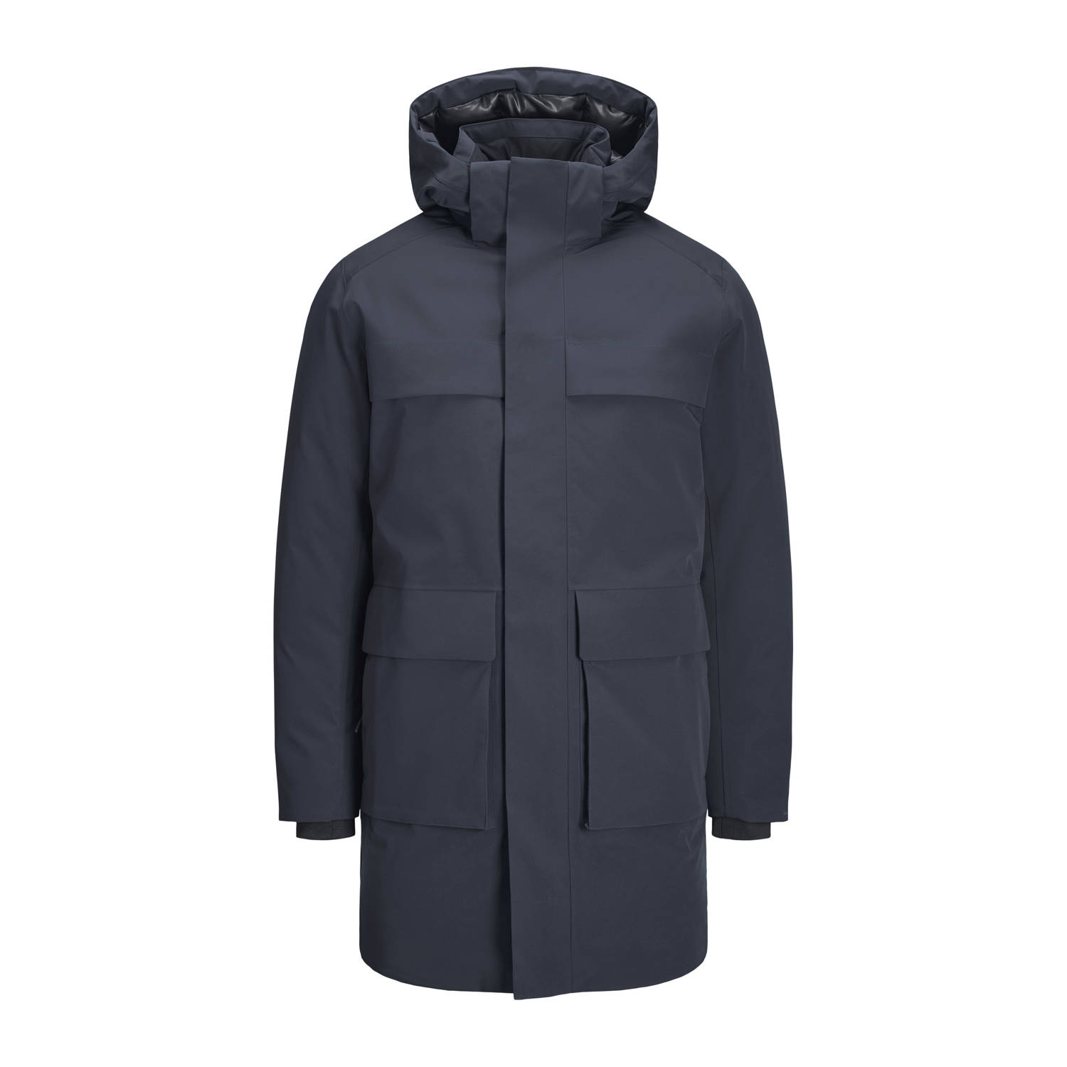 JACK & JONES PREMIUM gewatteerde winterjas donkerblauw