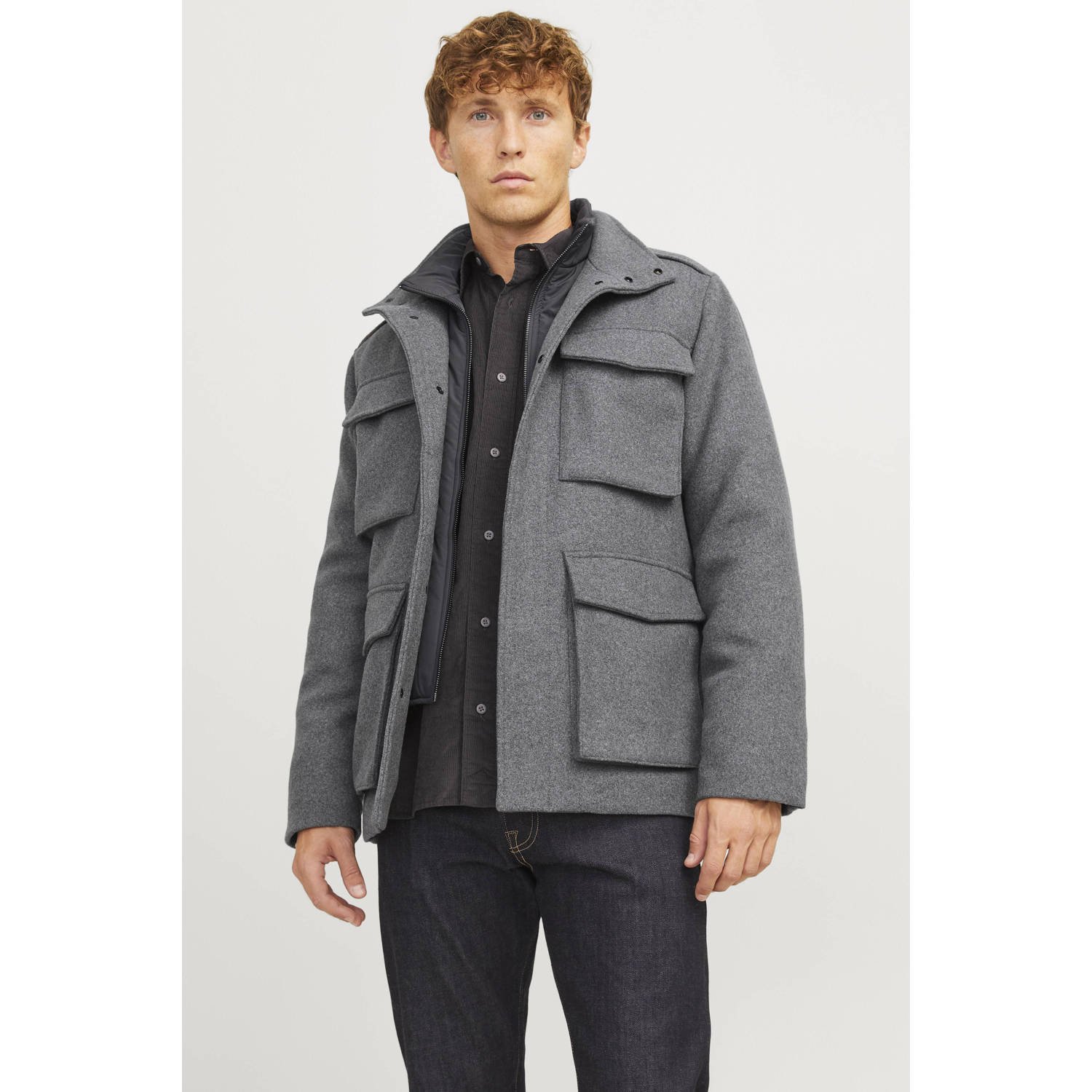 Jack & Jones Wollen jack JPRCCALEX WOOL BLEND FIELD JACKET SN