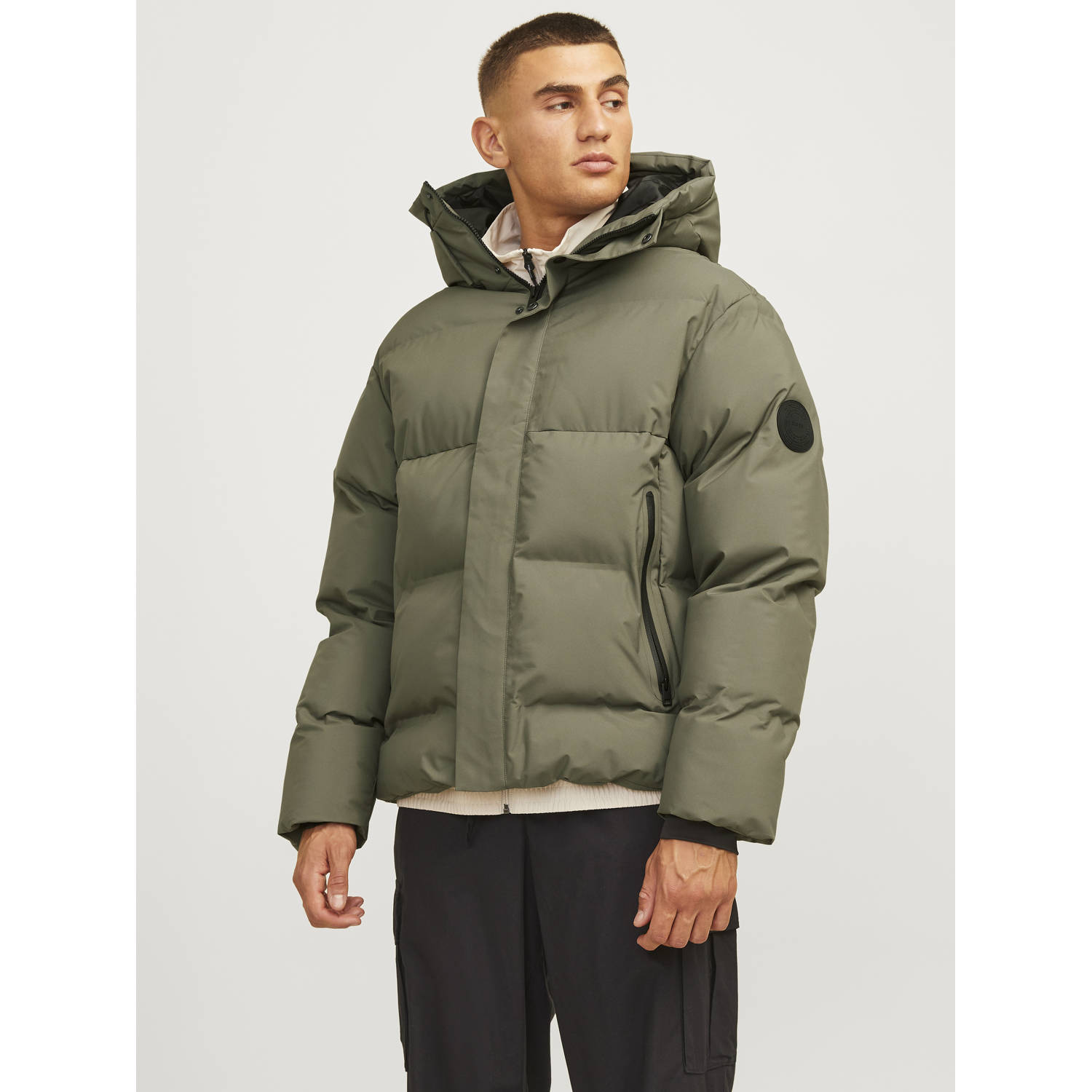 JACK & JONES CORE gewatteerde winterjas JCOALPHA