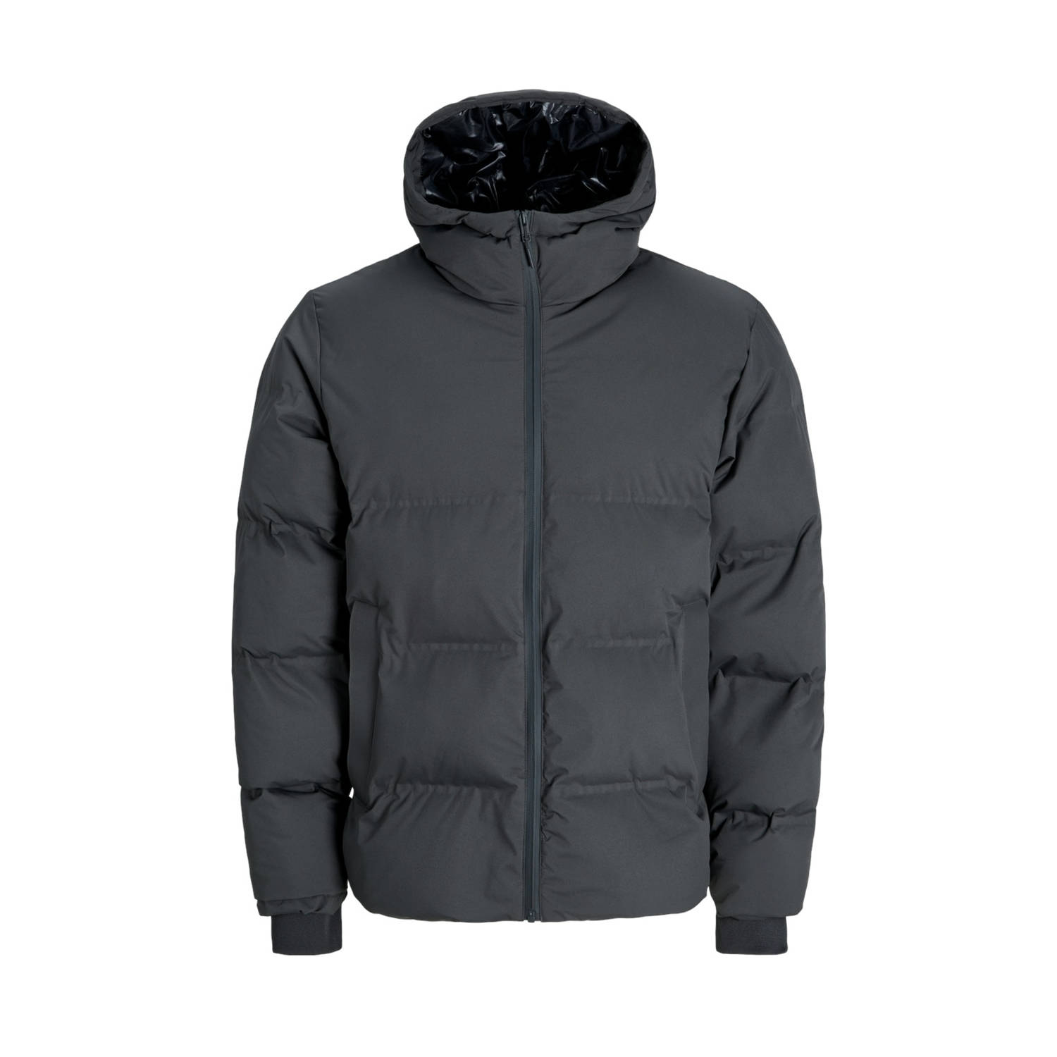 JACK & JONES gewatteerde jas JJPAYNE grijs