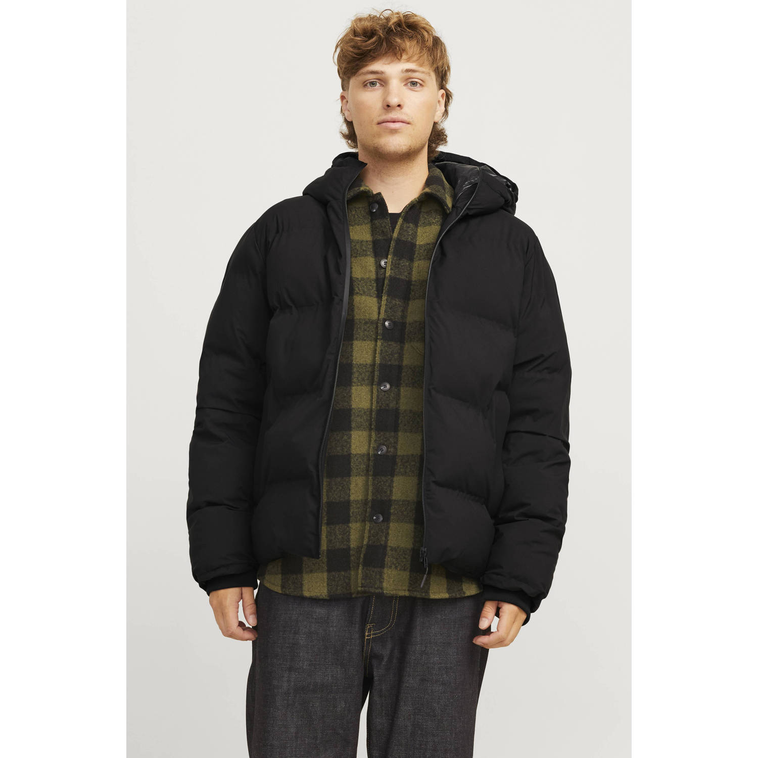 Jack & jones Winddichte Pufferjas Payne Black Heren