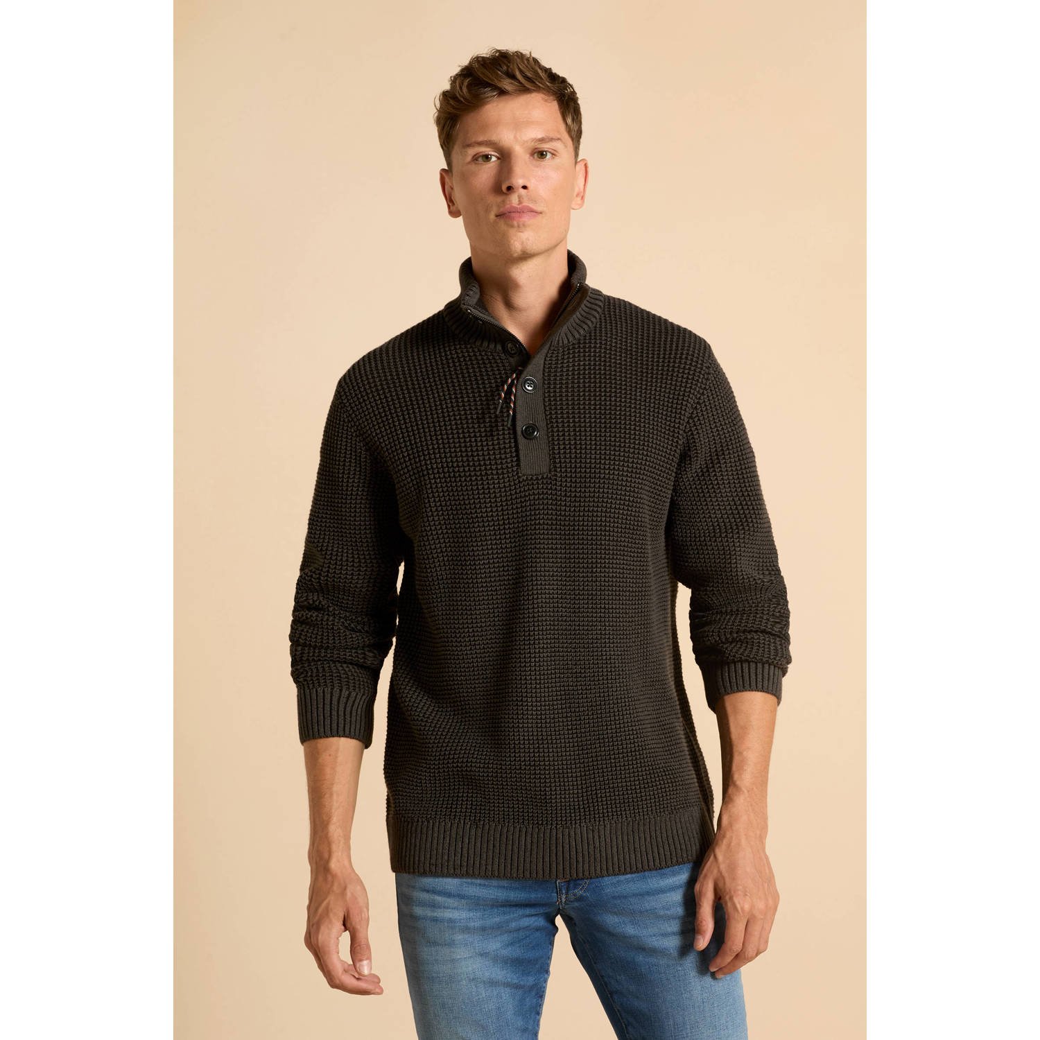 JACK & JONES gebreide trui zwart