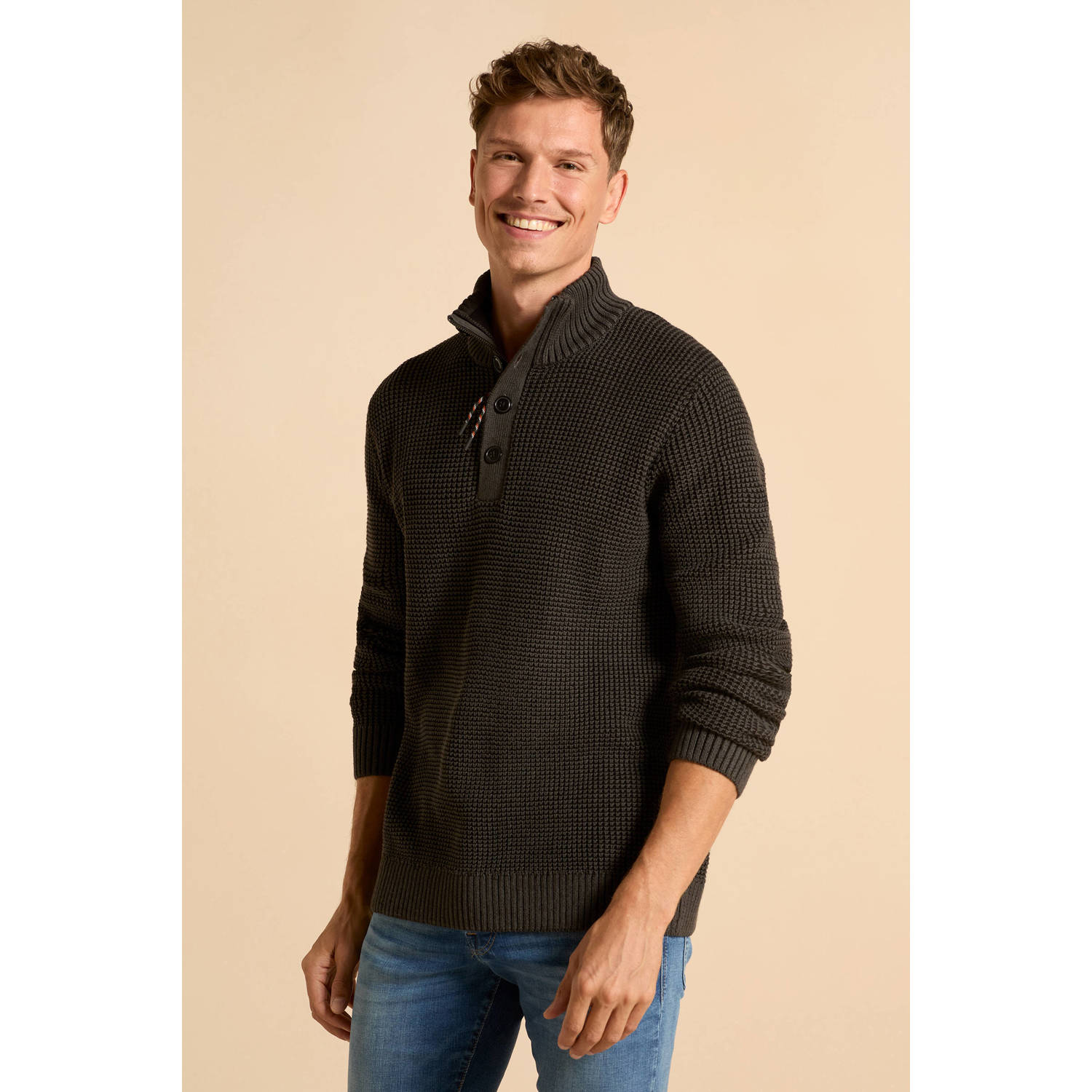 JACK & JONES gebreide trui zwart