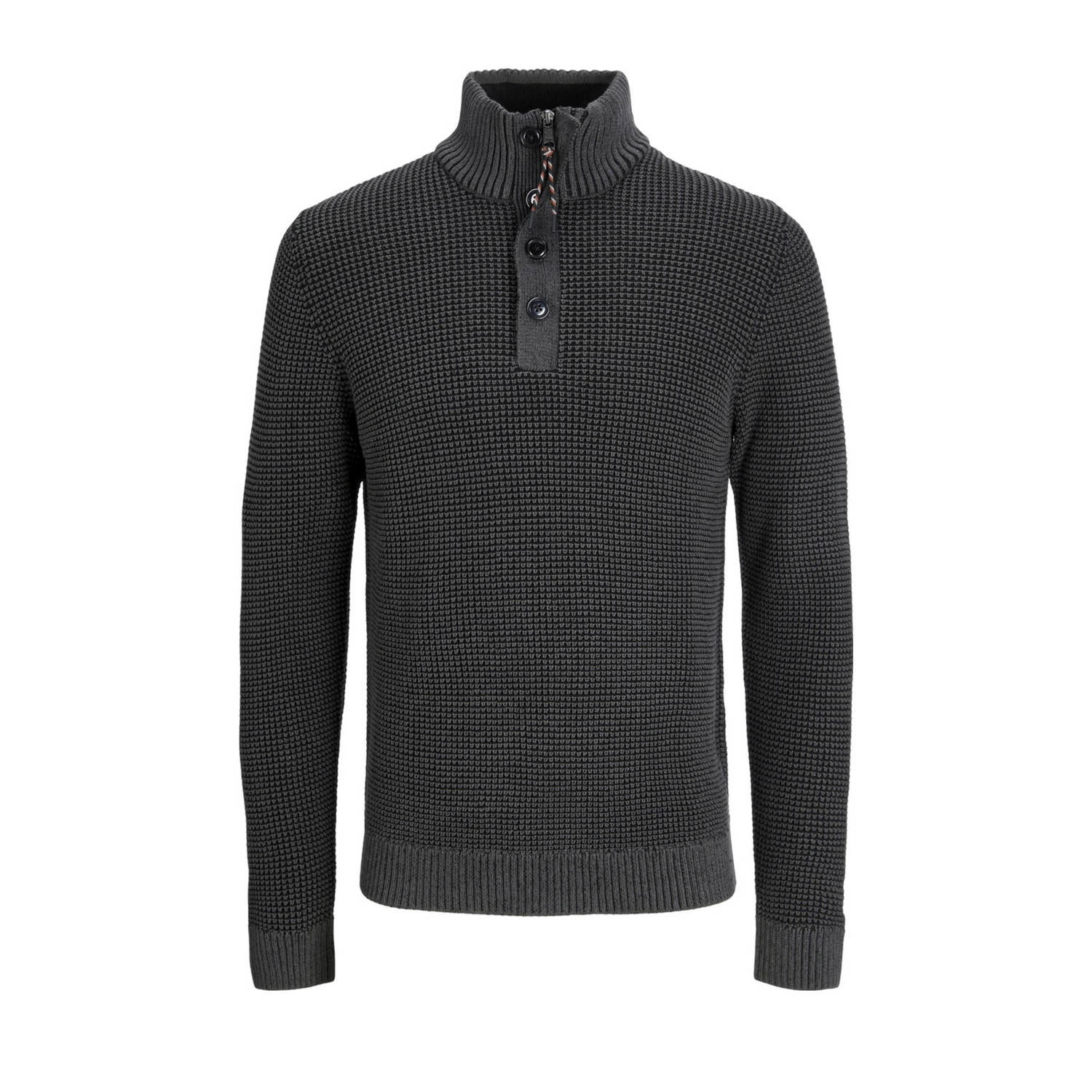 Jack & jones Hoge Hals Gebreid Pak Zwart Twist Black Heren