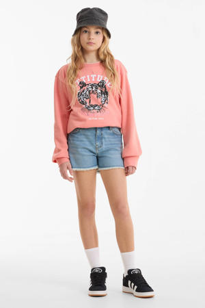 denim short lichtblauw