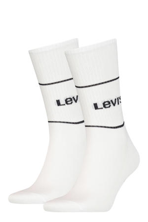 sokken met logo - wit (set van 2)