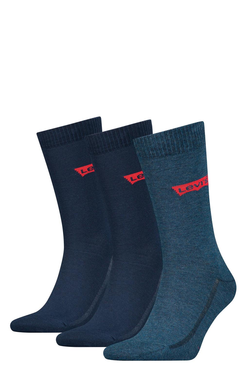 Levi's sokken met logo - donkerblauw (set van 3)