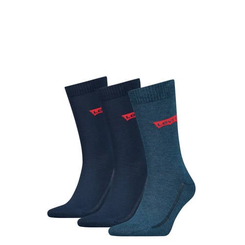 Levi's sokken met logo - set van 3 donkerblauw afbeelding