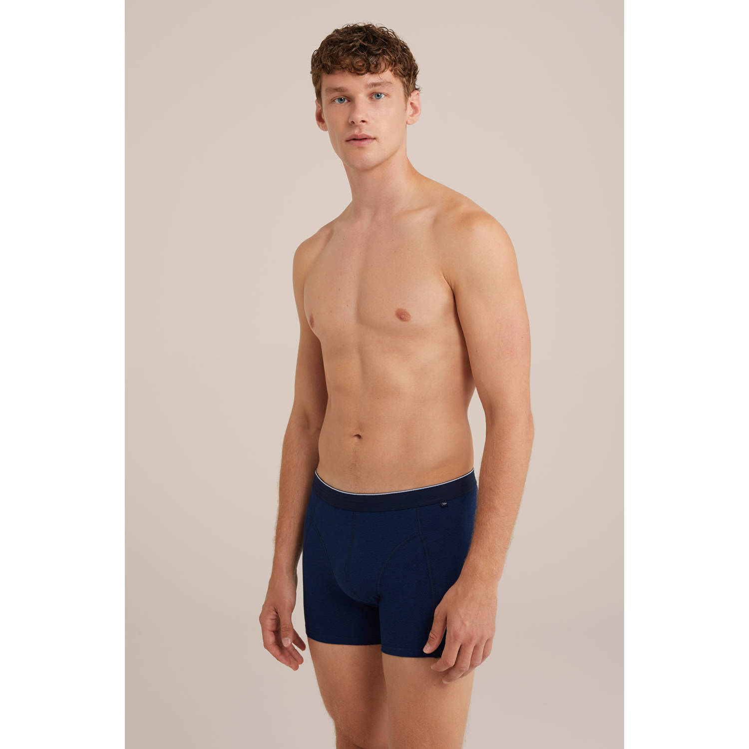 WE Fashion boxershort donkerblauw