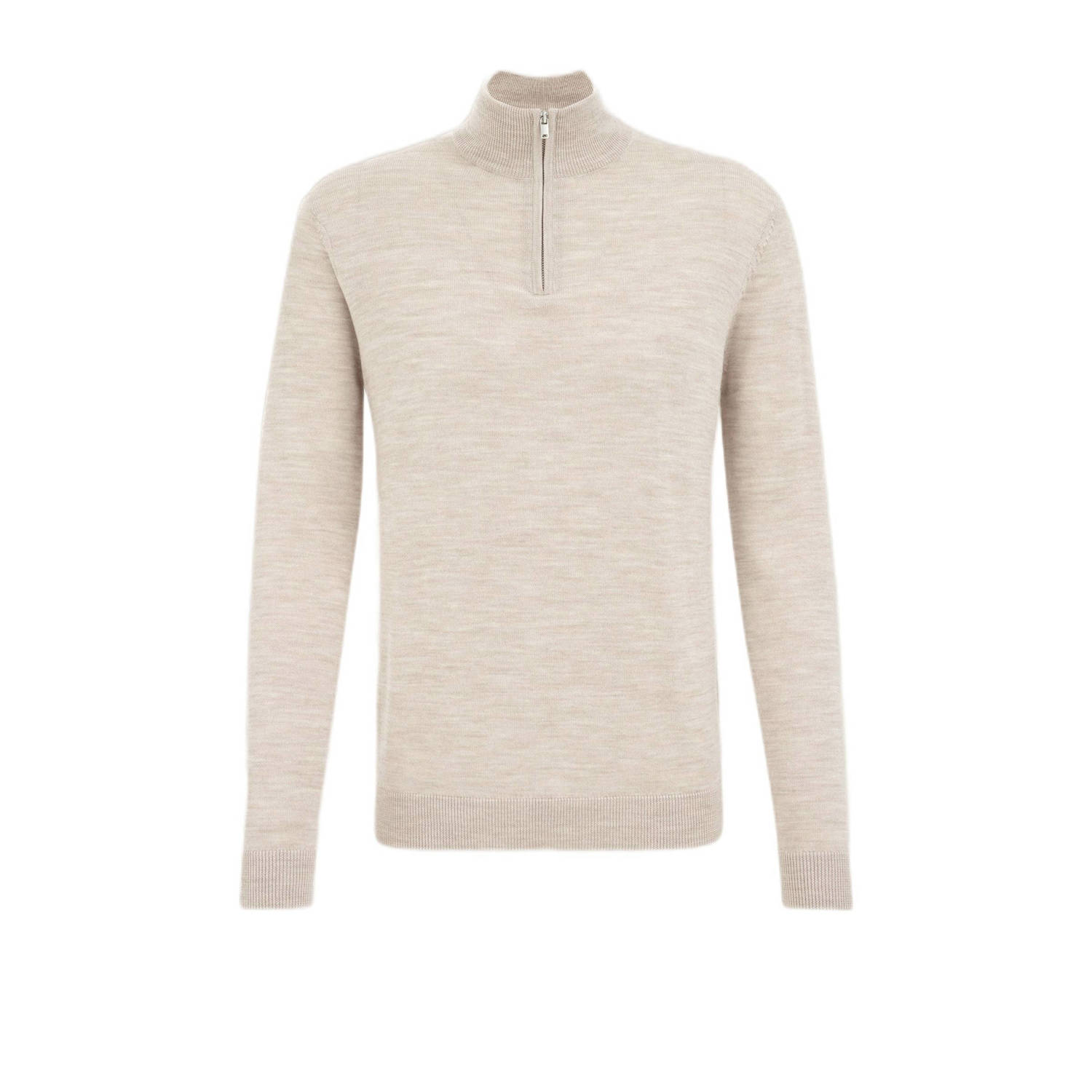 WE Fashion wol gebreide trui ecru