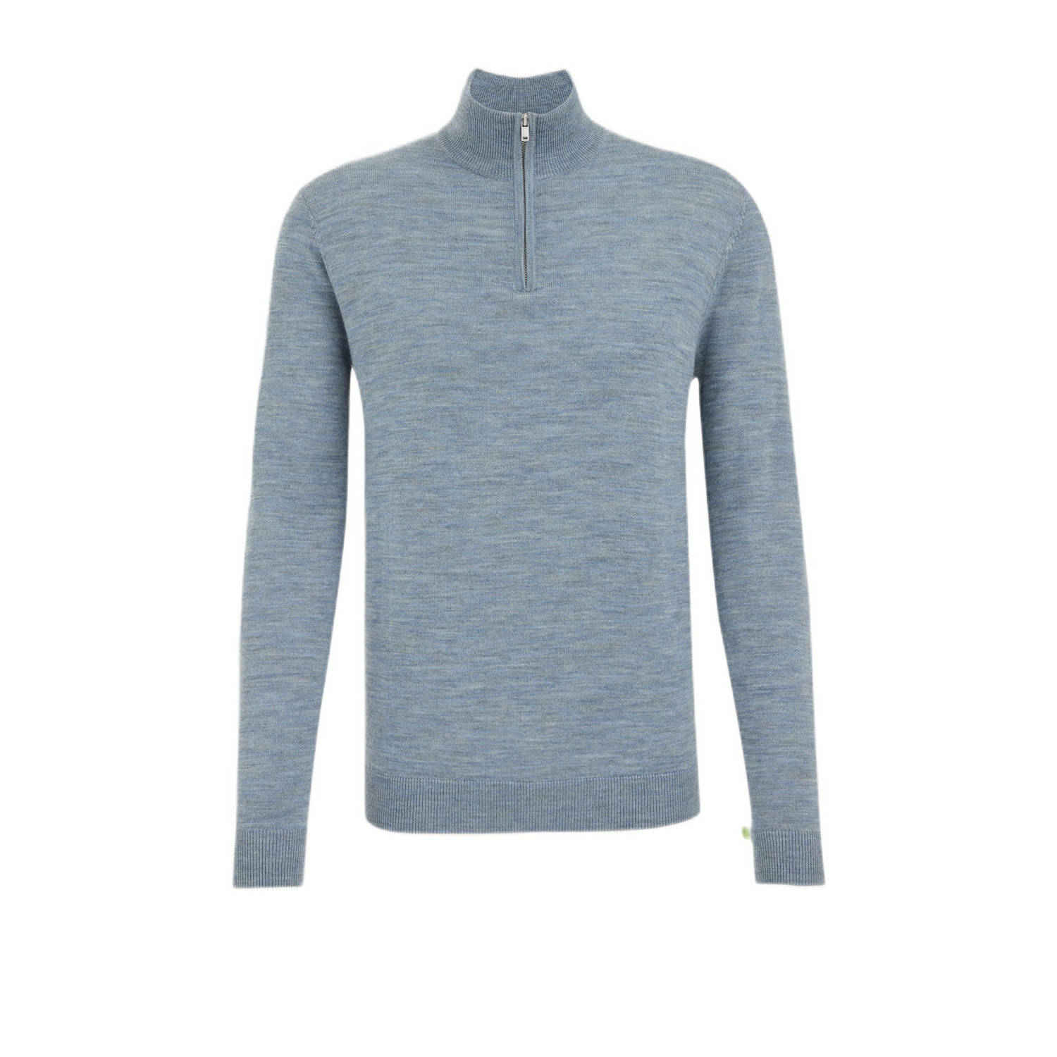 WE Fashion wol gebreide trui blauw