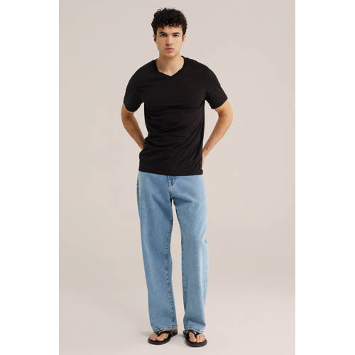 WE Fashion relaxed T-shirt zwart afbeelding