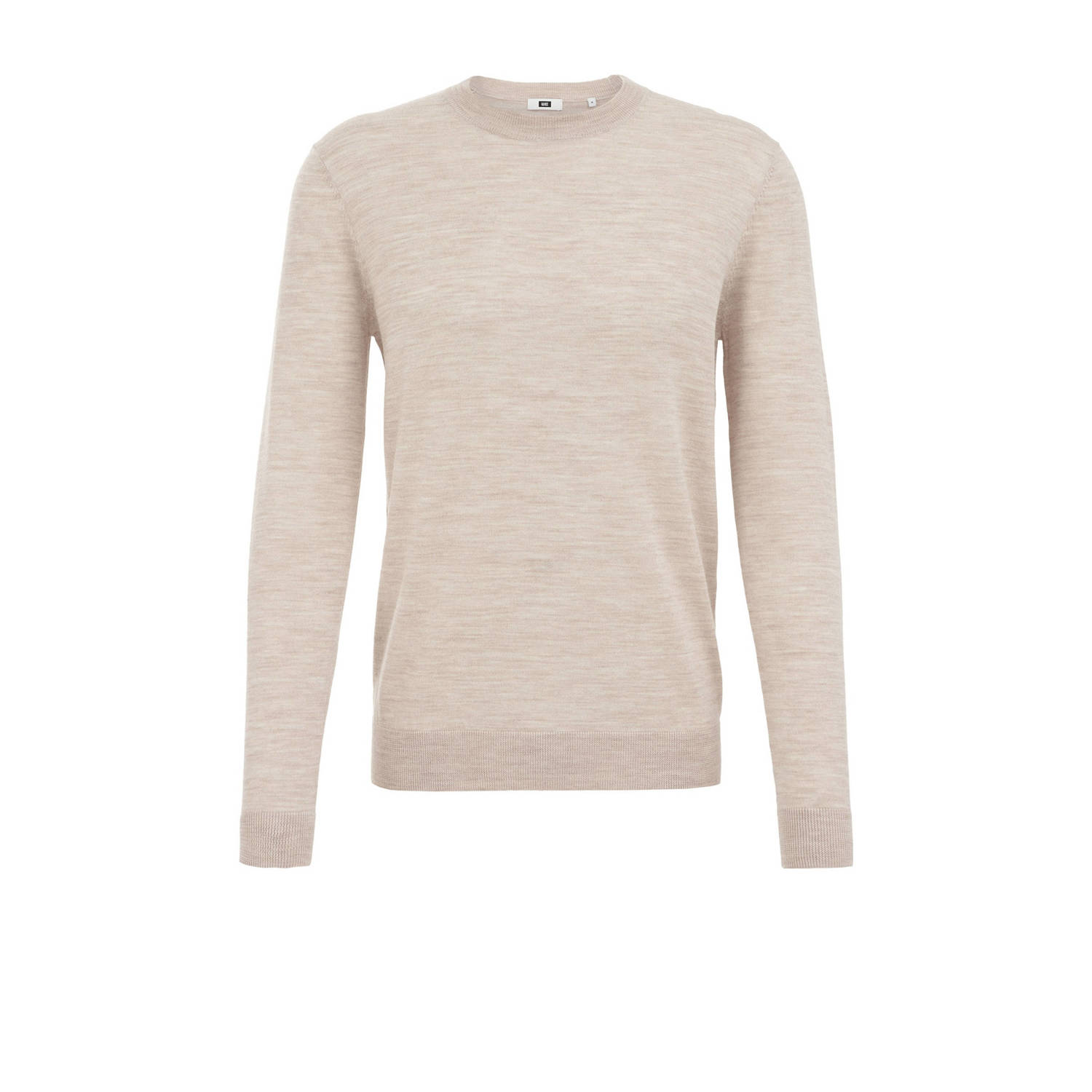 WE Fashion wol gebreide trui beige