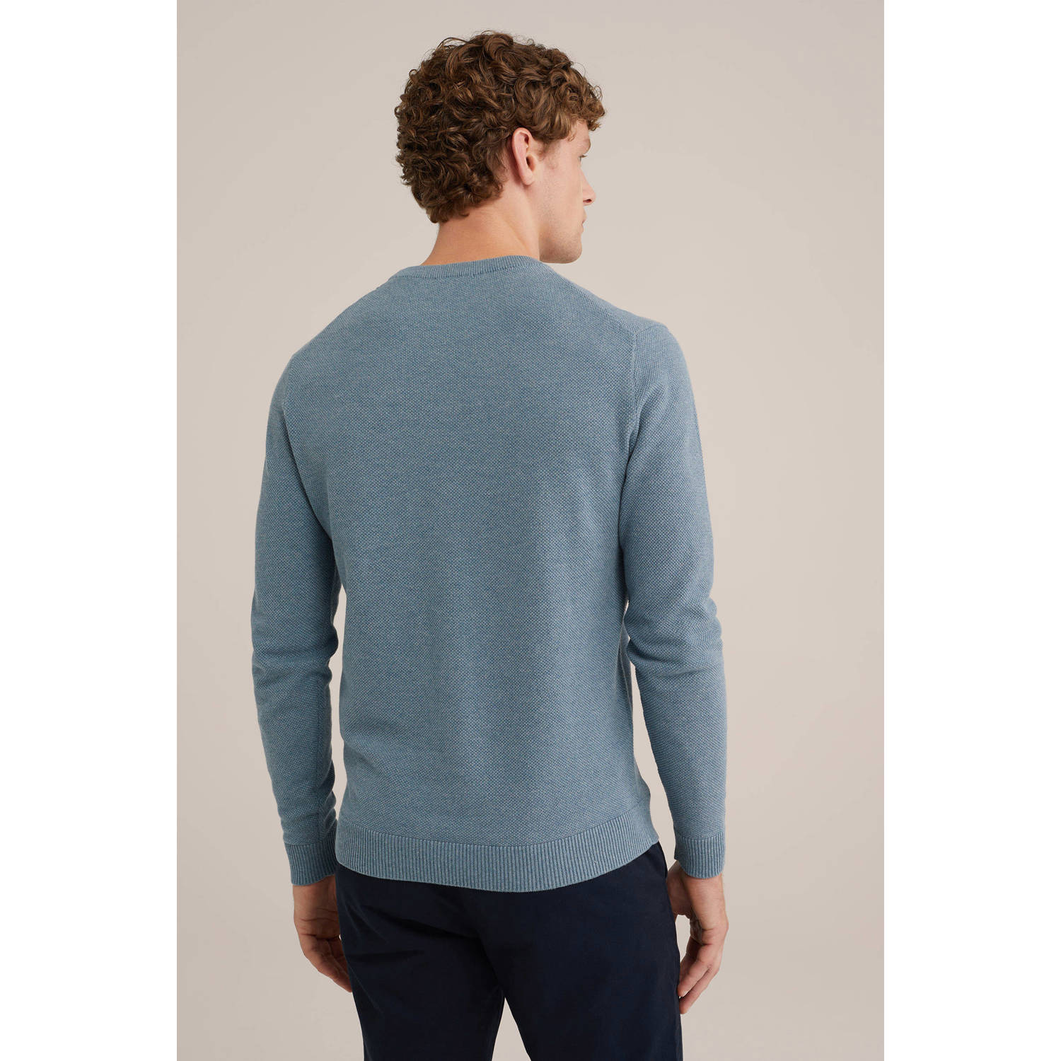 WE Fashion gebreide trui blauw