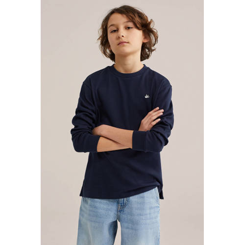 WE Fashion Longsleeve donkerblauw afbeelding
