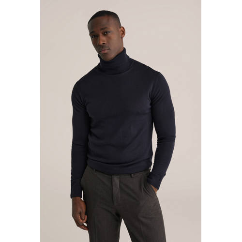 WE Fashion wol coltrui zwart afbeelding