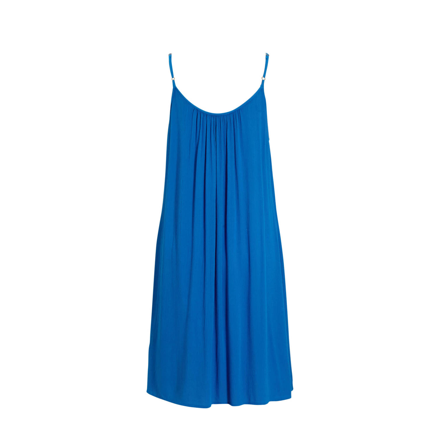 BEACHWAVE crinkle strandjurk blauw