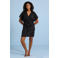BEACHWAVE strandtuniek met lurex zwart
